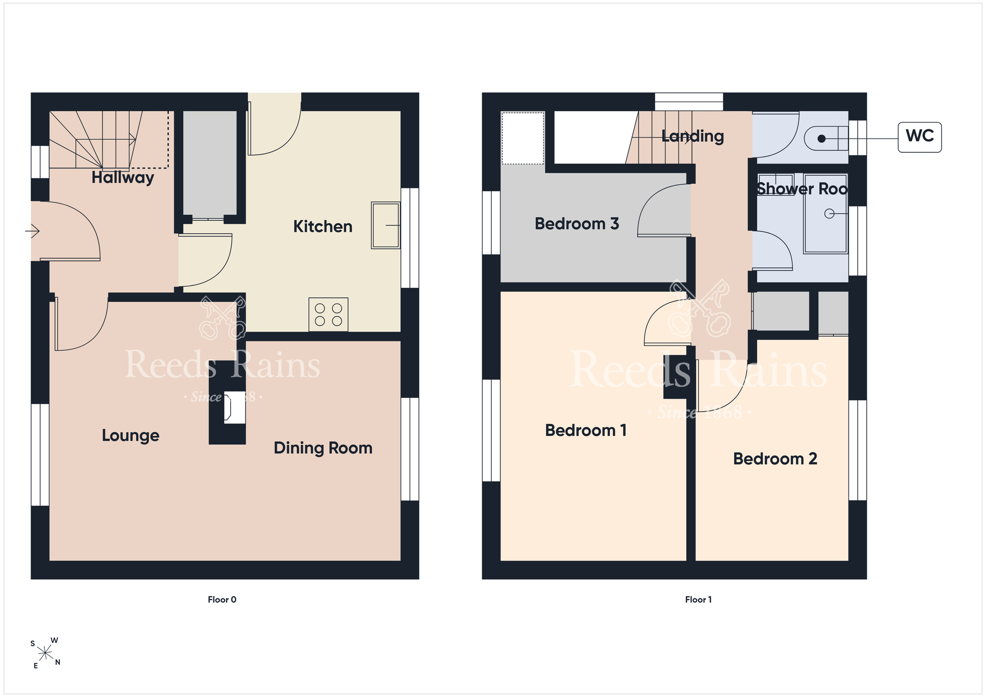 Floorplan of 3 bedroom Semi Detached House for sale, Knocknagoney Gardens, Belfast, County Antrim, BT4