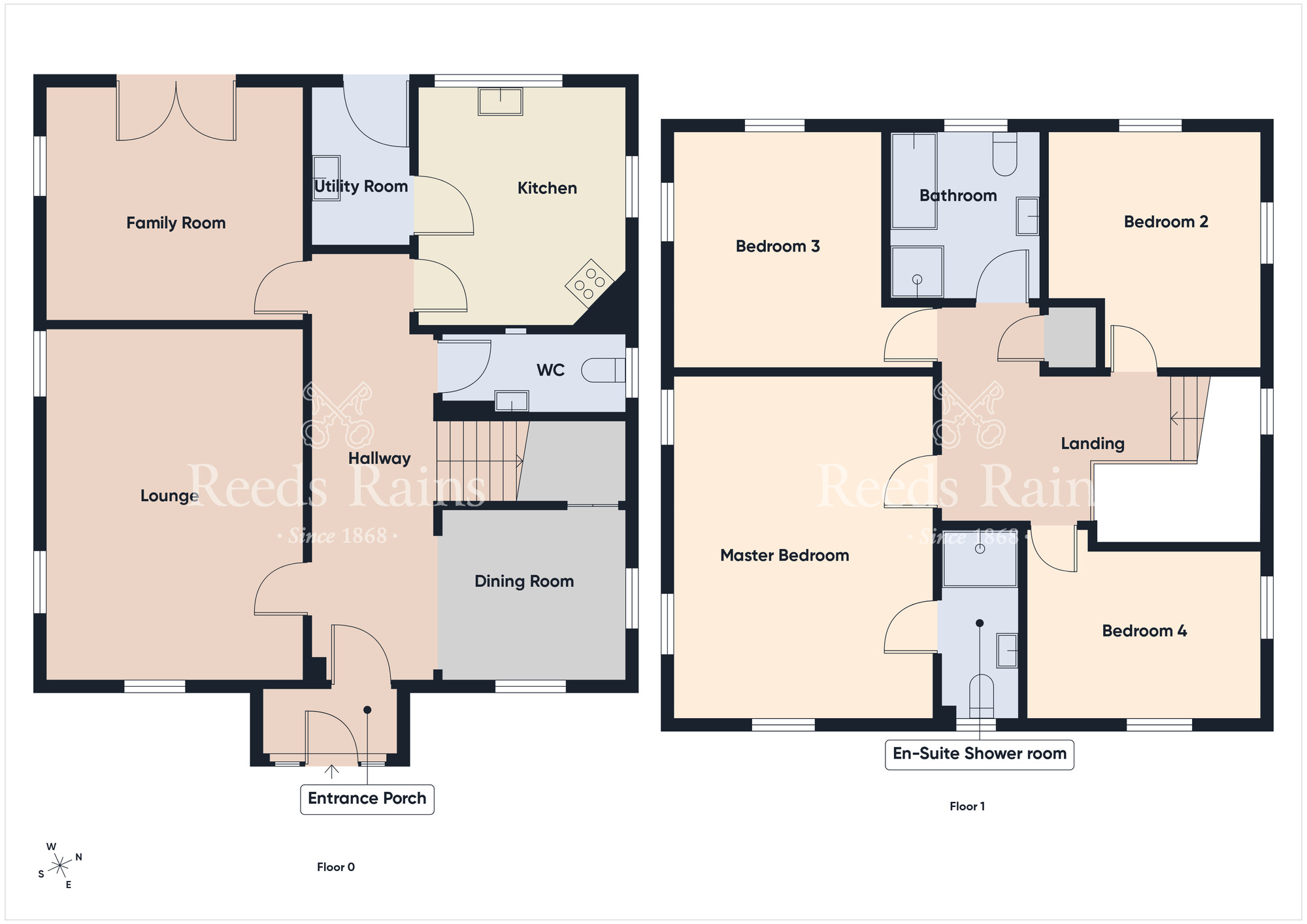 Floorplan of 4 bedroom Detached House for sale, Millreagh, Dundonald, County Down, BT16