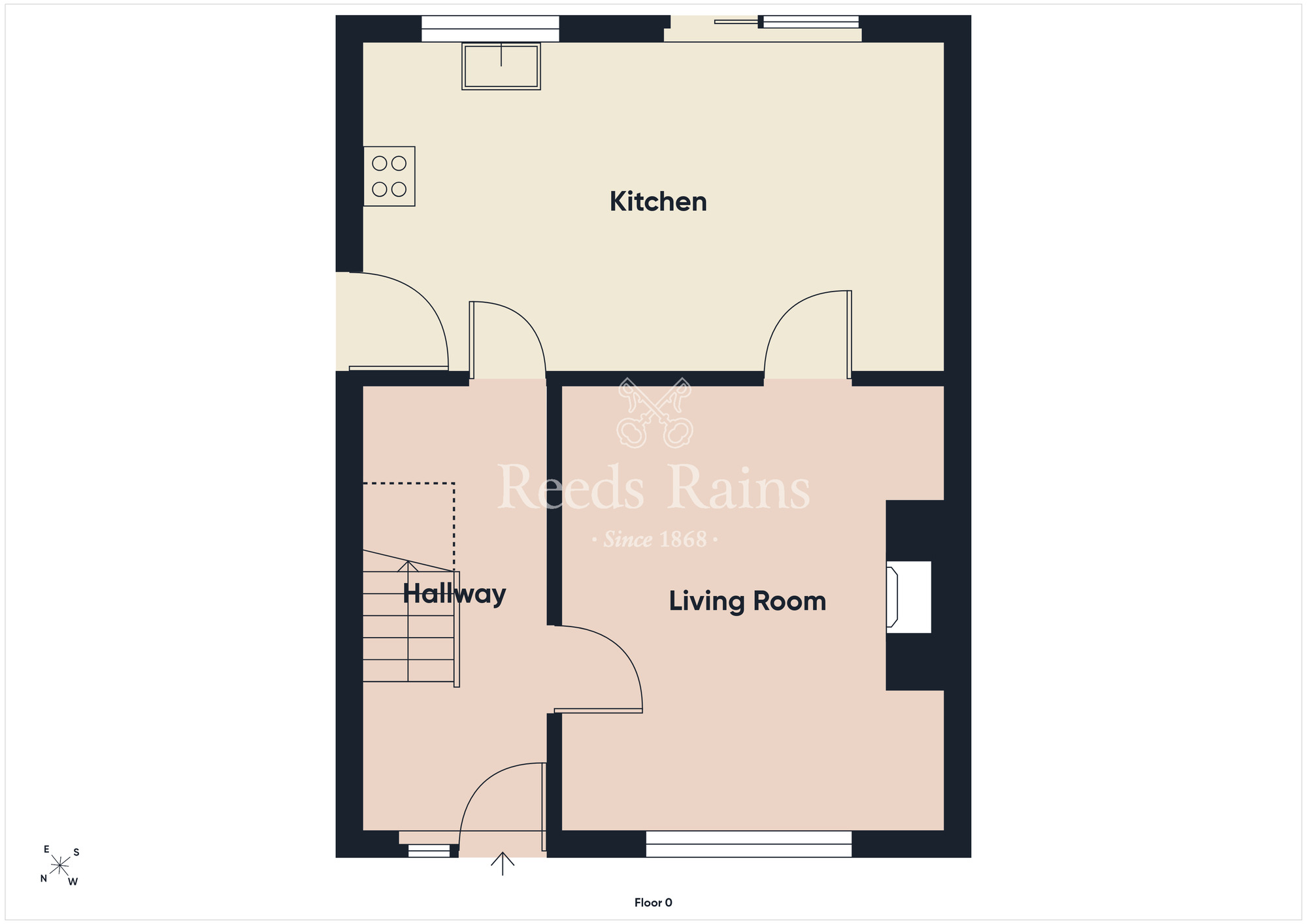 Floorplan of 3 bedroom Semi Detached House for sale, School Court, Belfast, County Antrim, BT4
