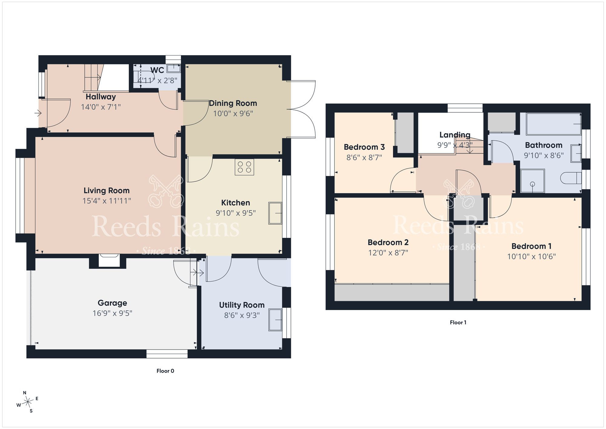 Floorplan of 3 bedroom Detached House for sale, Belvoir View Park, Belfast, County Down, BT8