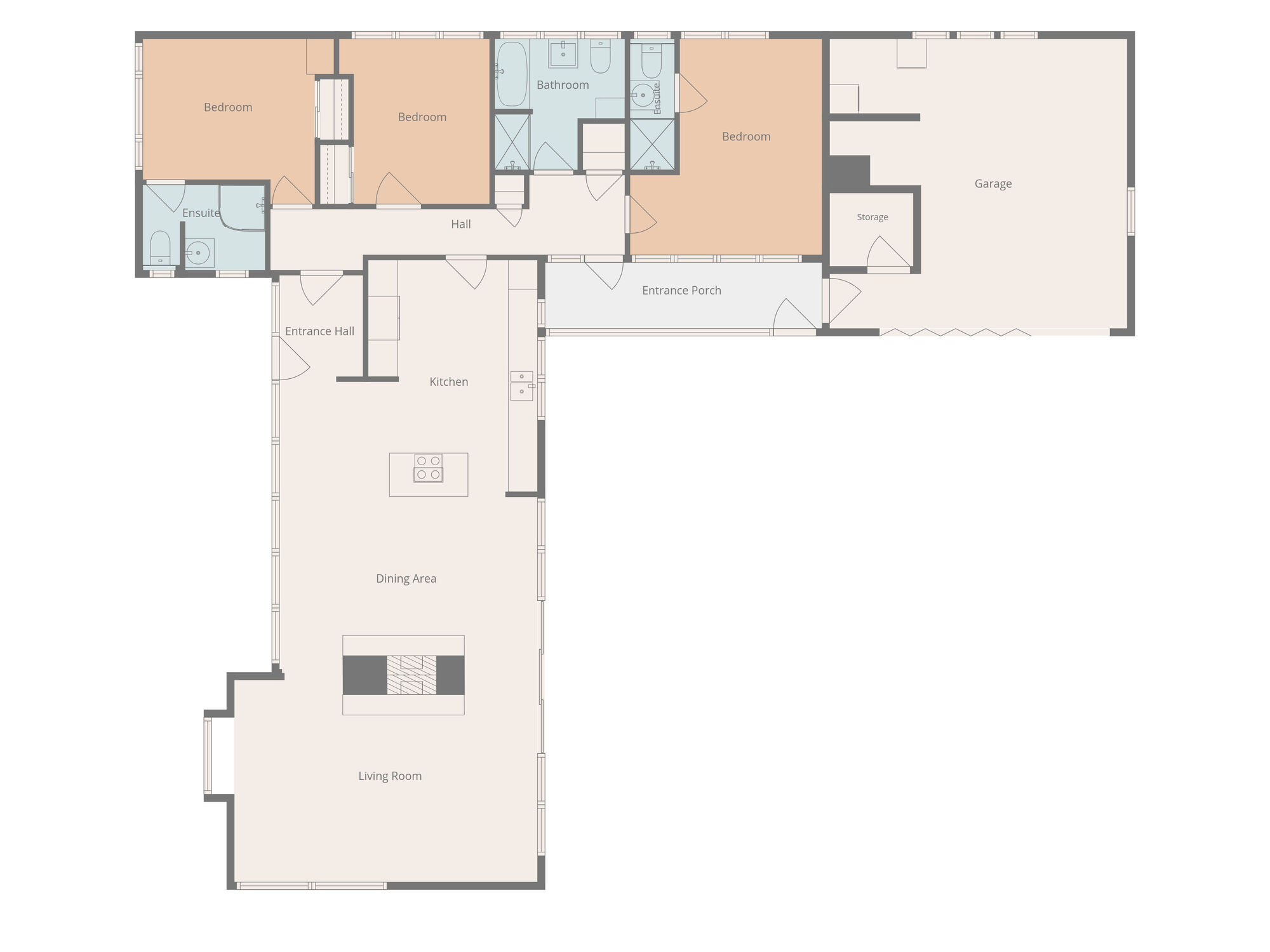 Floorplan of 3 bedroom Detached Bungalow for sale, Ballygowan Road, Crossnacreevy, County Down, BT5