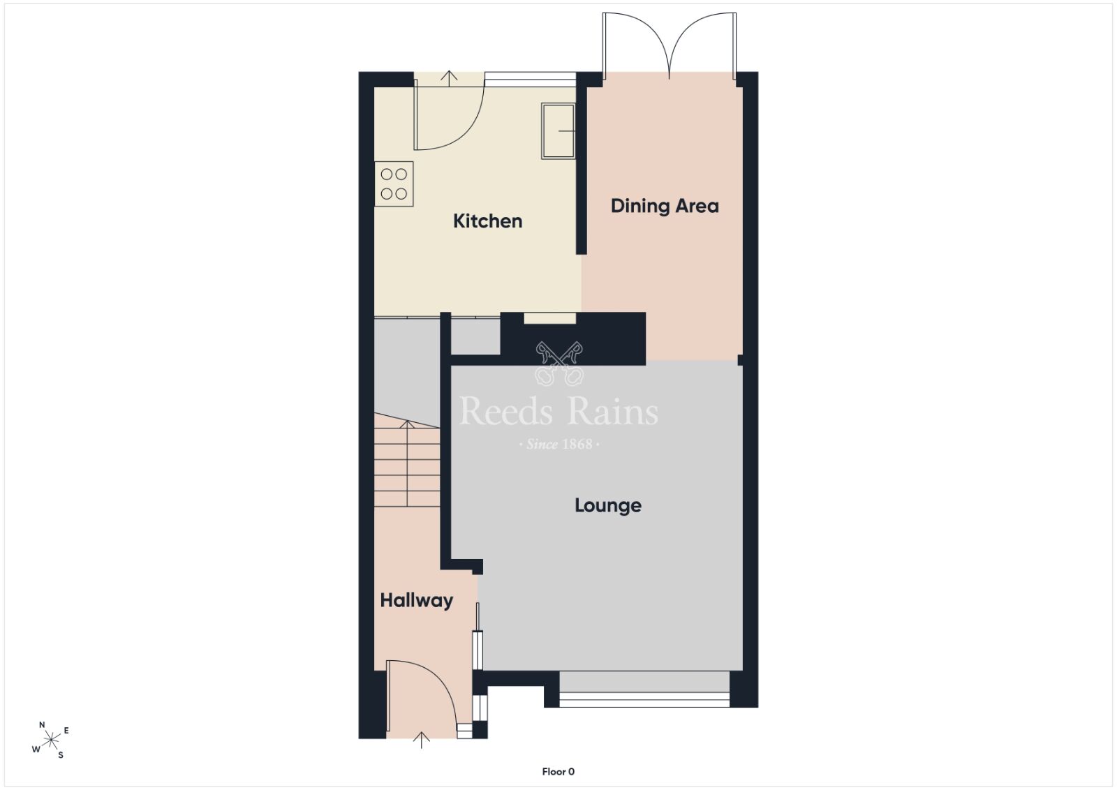 Floorplan of 3 bedroom Mid Terrace House for sale, Larkfield Gardens, Belfast, County Antrim, BT4
