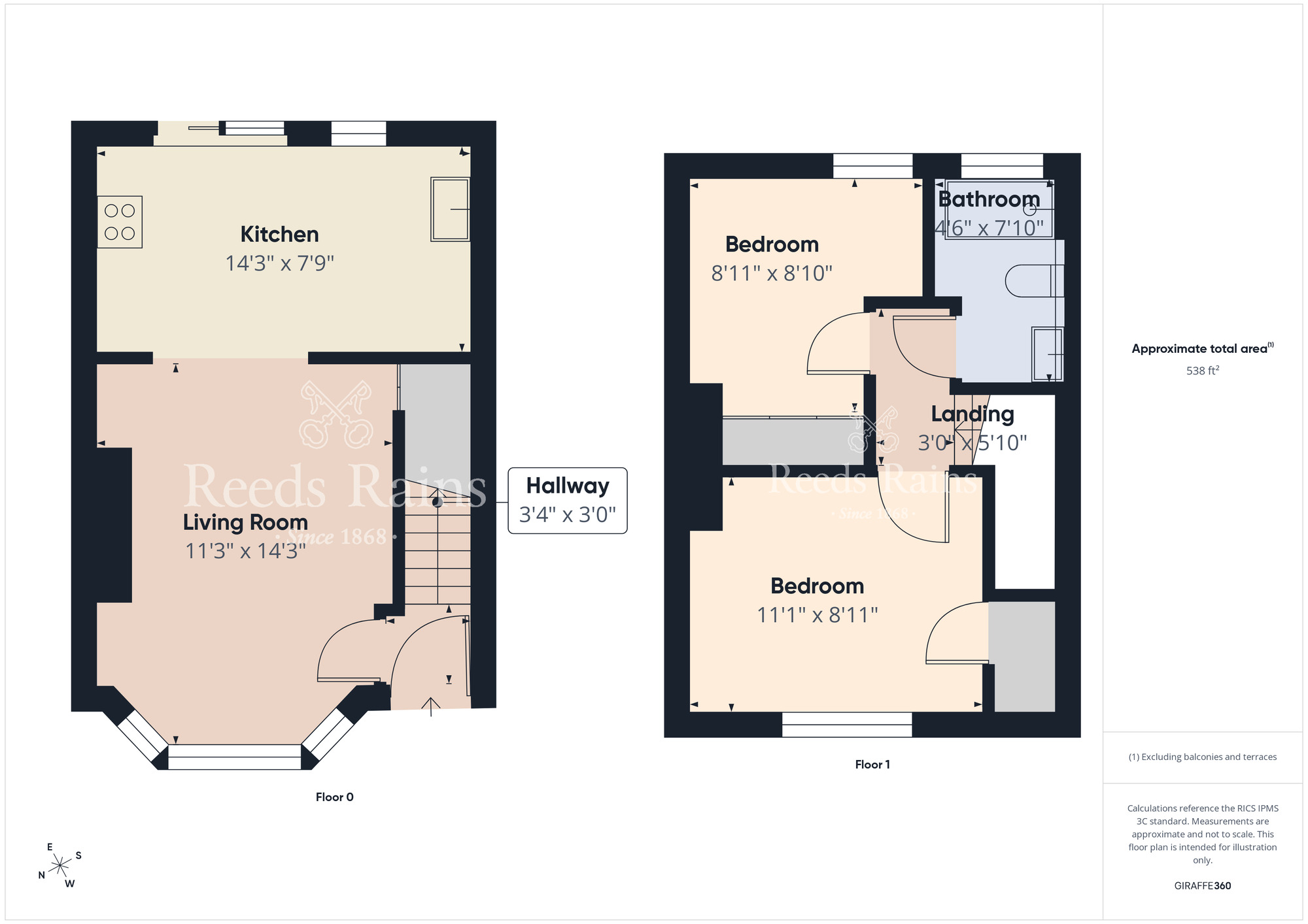 Floorplan of 2 bedroom End Terrace House for sale, Lichfield Avenue, Belfast, County Antrim, BT5