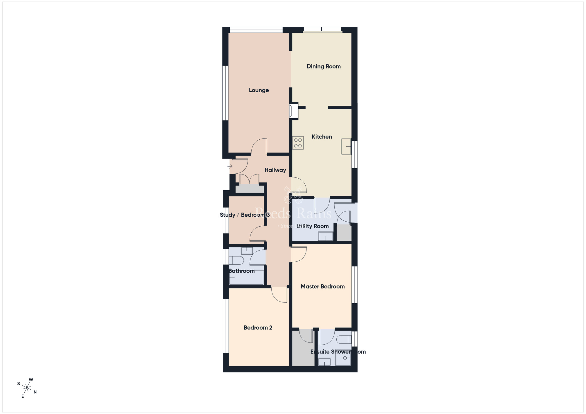 Floorplan of 3 bedroom Detached Property for sale, Kingfisher Way, Ballyhalbert, County Down, BT22