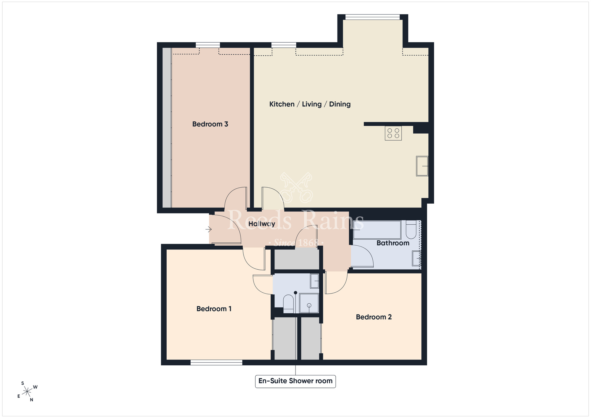 Floorplan of 3 bedroom Flat for sale, Kings Road, Belfast, County Antrim, BT5