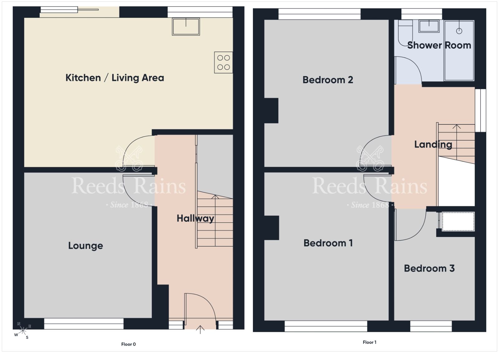 Floorplan of 3 bedroom Semi Detached House for sale, Orangefield Road, Belfast, County Antrim, BT5