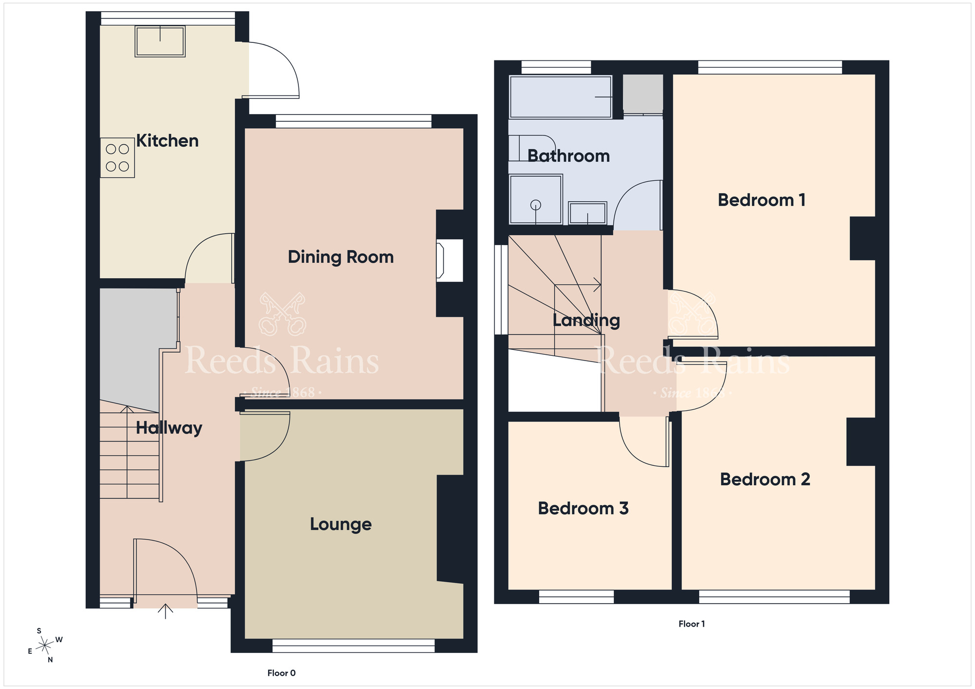 Floorplan of 3 bedroom Semi Detached House for sale, Orangefield Avenue, Belfast, County Antrim, BT5