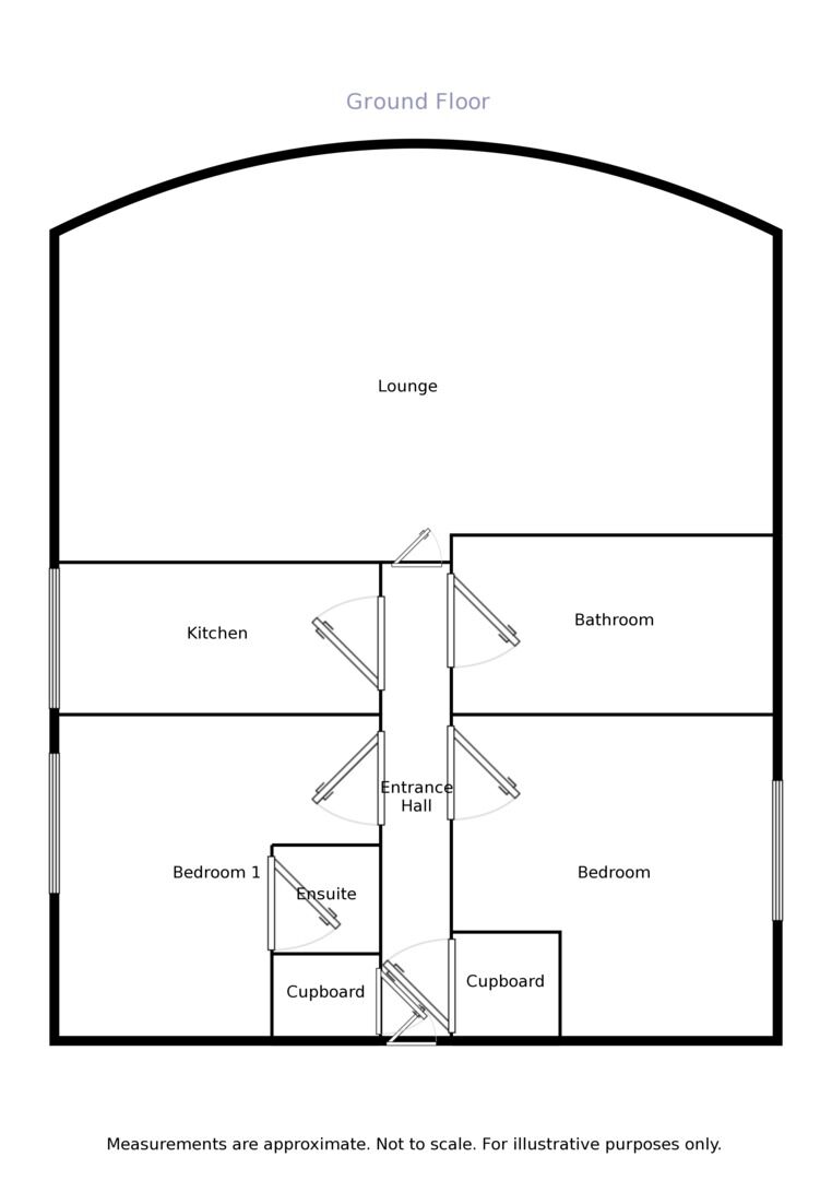 Floorplan of 2 bedroom  Flat to rent, Firbank, Bamber Bridge, Preston, PR5
