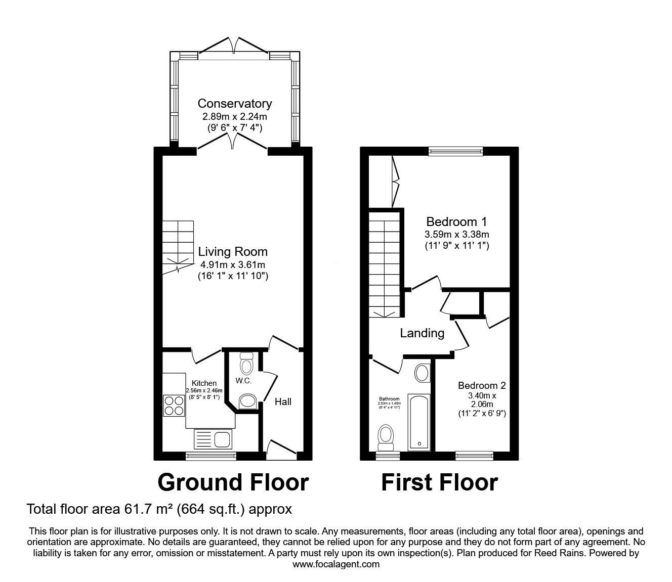 2 bedroom Mid Terrace House for sale, Lady Acre, Bamber Bridge, PR5 £