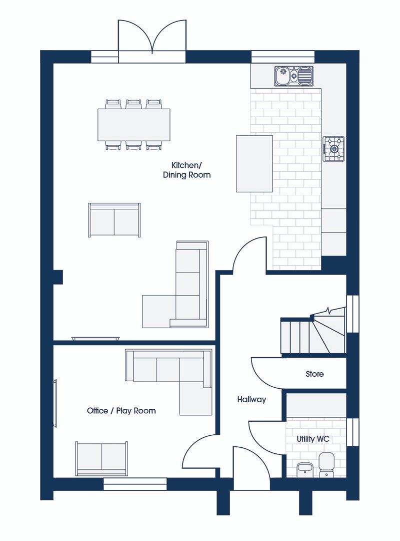 4 bedroom Detached House for sale, Plot 34, Green Hills, BB2 £385,995