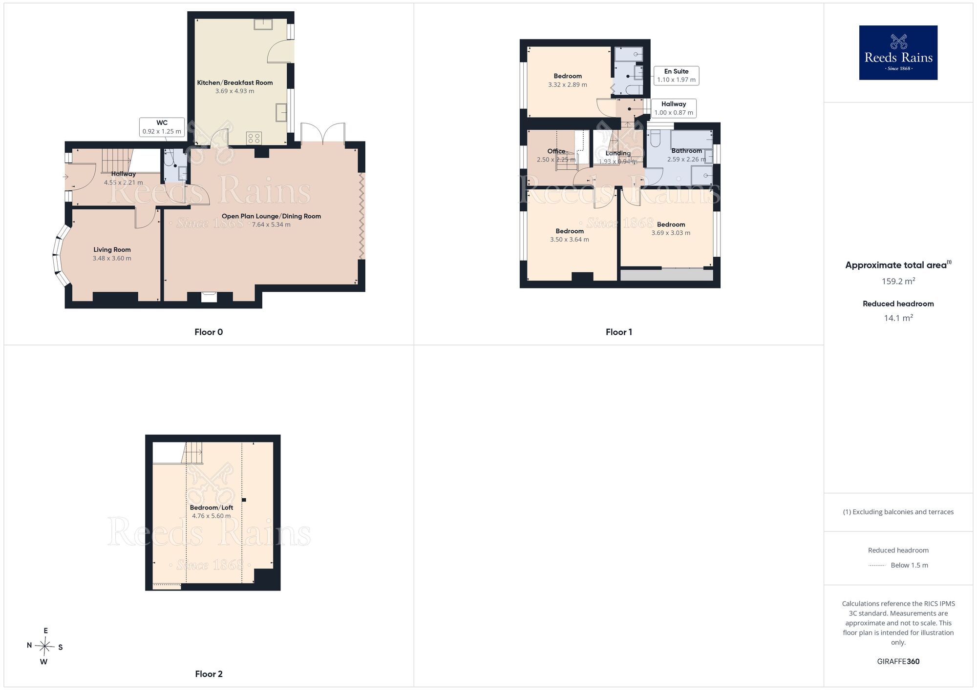 Floorplan of 4 bedroom Semi Detached House for sale, Southlands Avenue, Lostock Hall, Lancashire, PR5