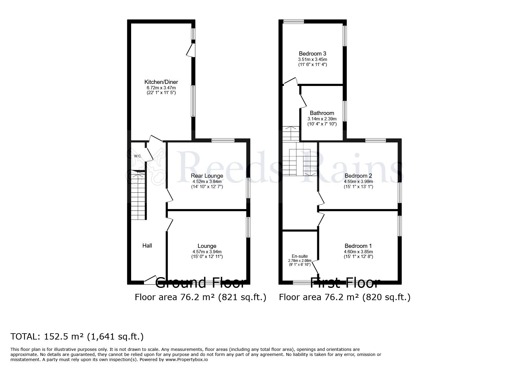 Floorplan of 3 bedroom Detached House for sale, Church Road, Bamber Bridge, Lancashire, PR5