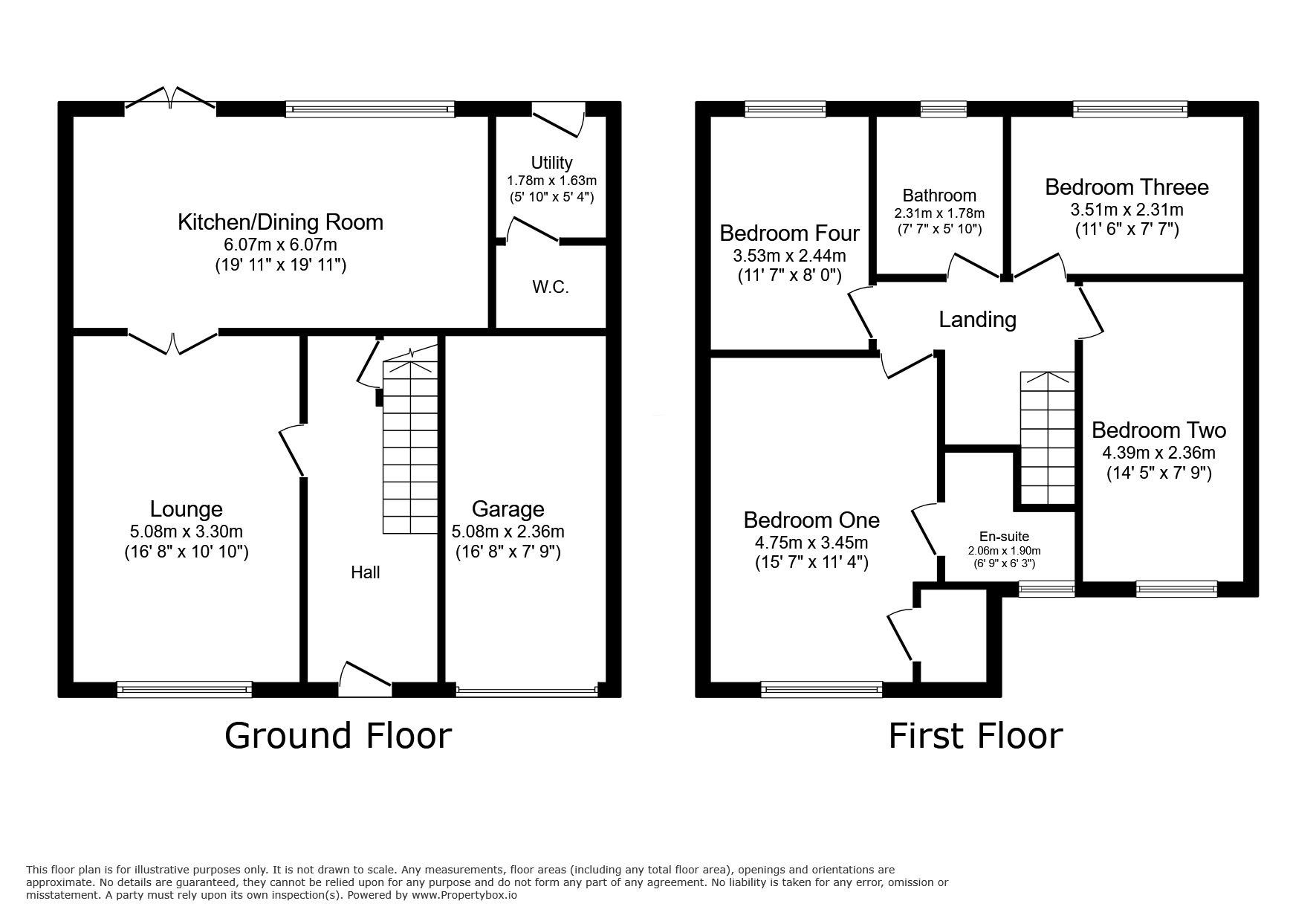 Floorplan of 4 bedroom Detached House for sale, Bluebell Way, Bamber Bridge, Lancashire, PR5