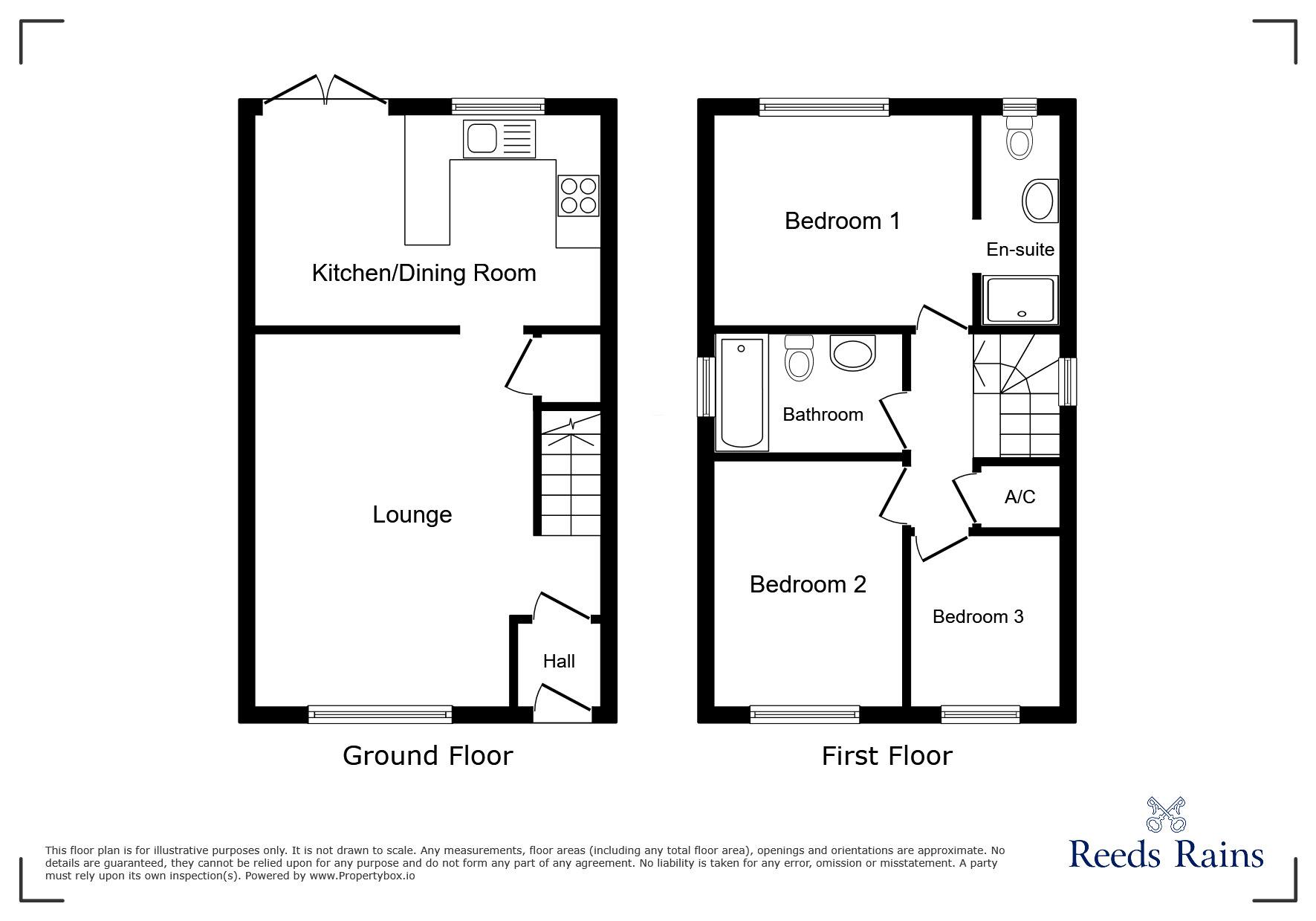 Floorplan of 3 bedroom Detached House for sale, The Oaks, Walton-le-Dale, Lancashire, PR5