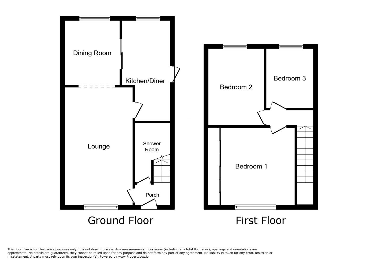Floorplan of 3 bedroom Semi Detached House to rent, Bannister Hall Crescent, Higher Walton, Lancashire, PR5