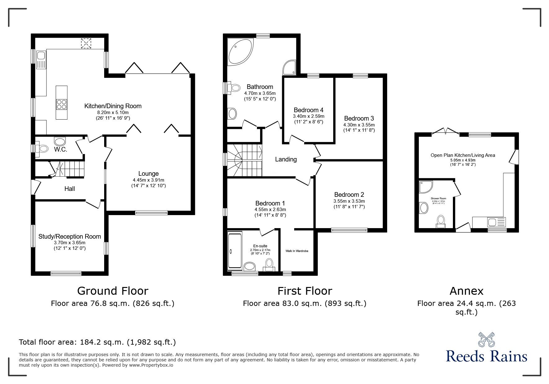 Floorplan of 4 bedroom Detached House for sale, Mansfield Drive, Hoghton, Lancashire, PR5