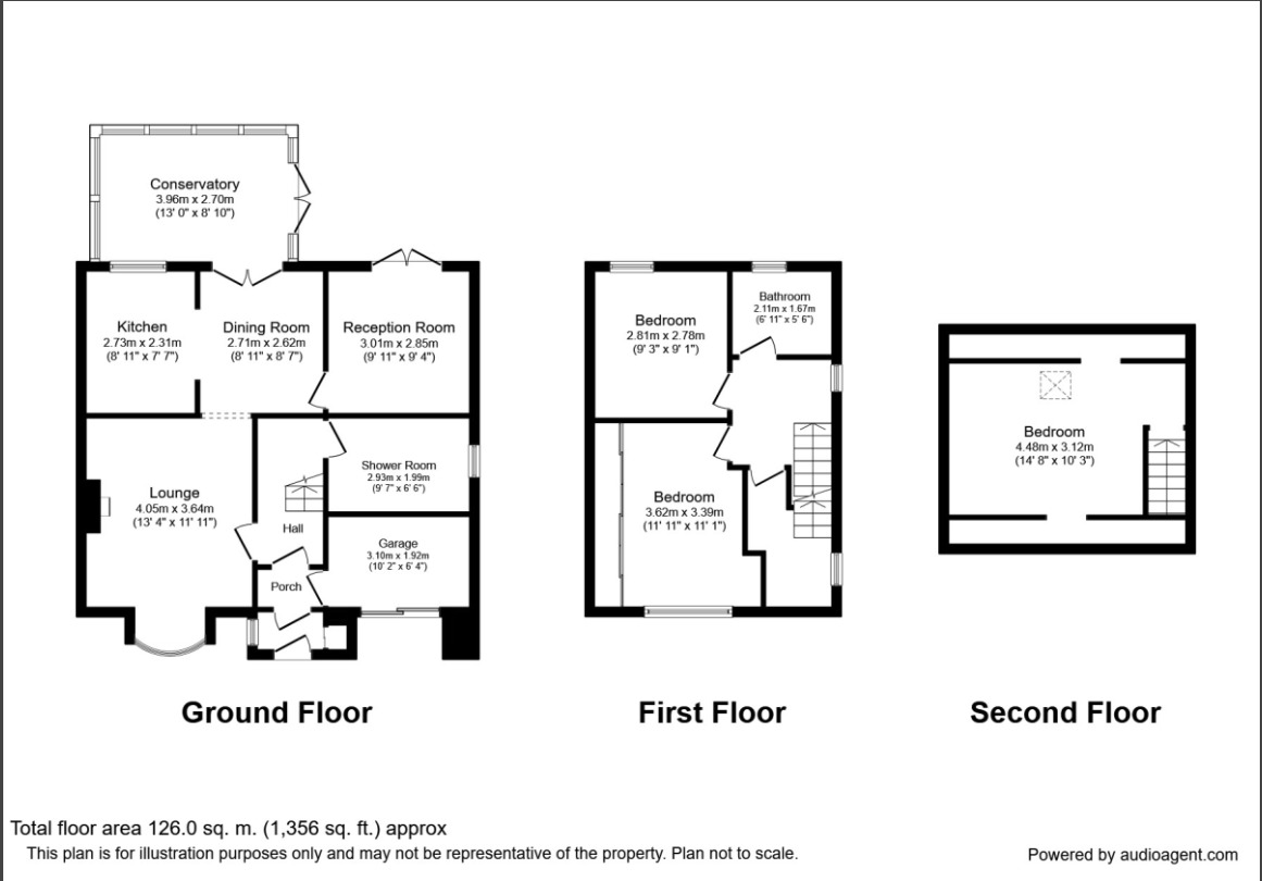 Floorplan of 3 bedroom Semi Detached House for sale, Brownedge Close, Walton-le-Dale, Lancashire, PR5