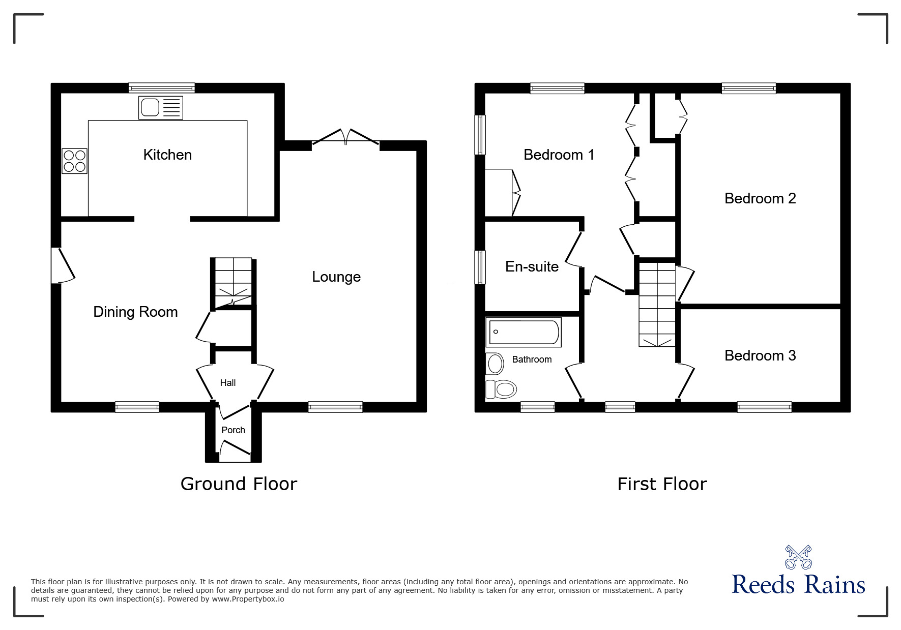 Floorplan of 3 bedroom Detached House for sale, Highgale Gardens, Lostock Hall, Lancashire, PR5
