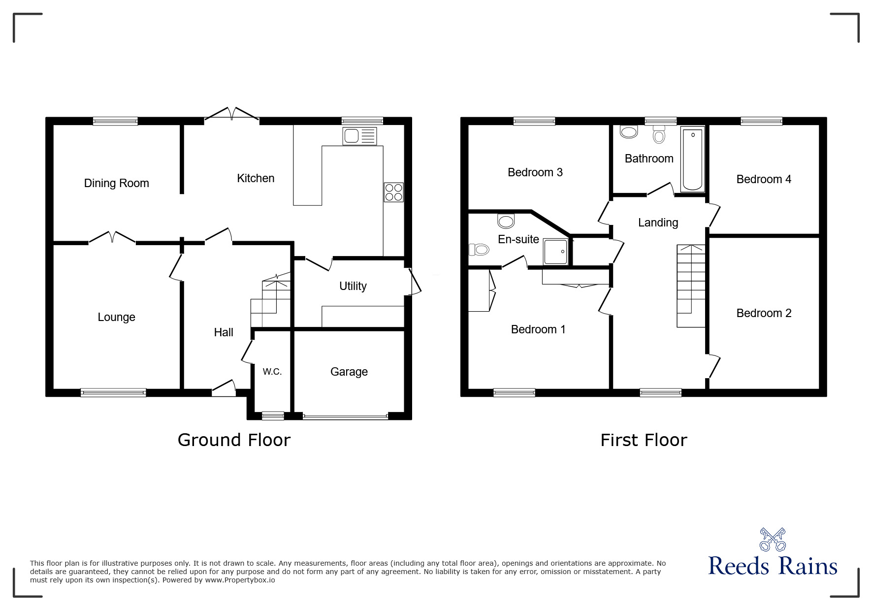Floorplan of 4 bedroom Detached House for sale, Park Walk Avenue, Lostock Hall, Lancashire, PR5