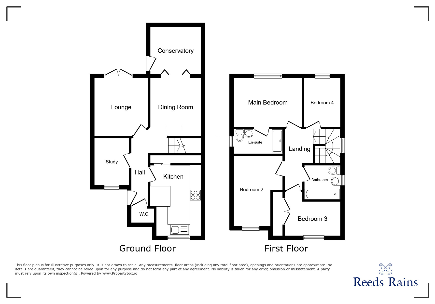 Floorplan of 4 bedroom Detached House for sale, Dale View, Blackburn, Lancashire, BB2