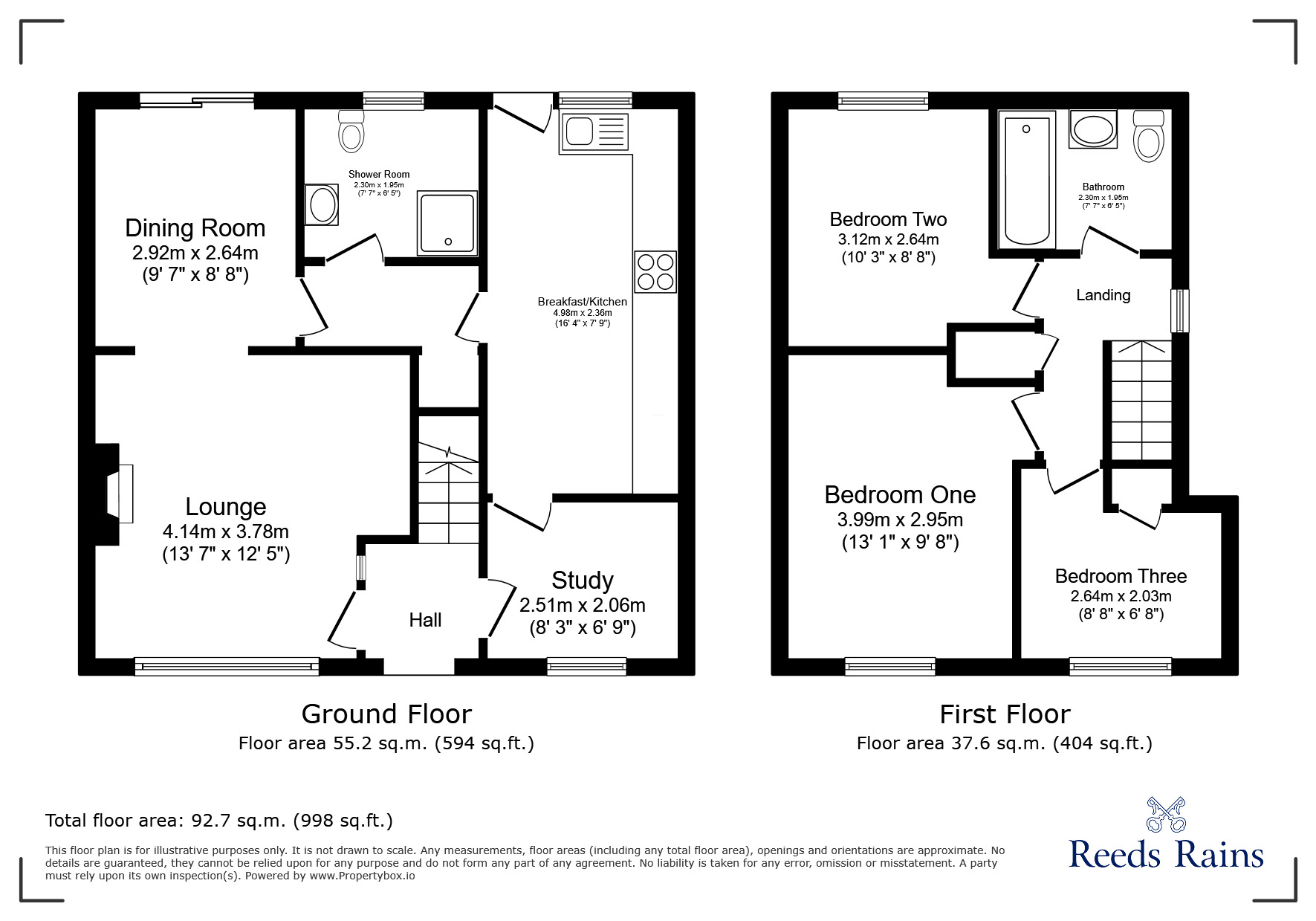 Floorplan of 3 bedroom Semi Detached House for sale, School Field, Bamber Bridge, Lancashire, PR5