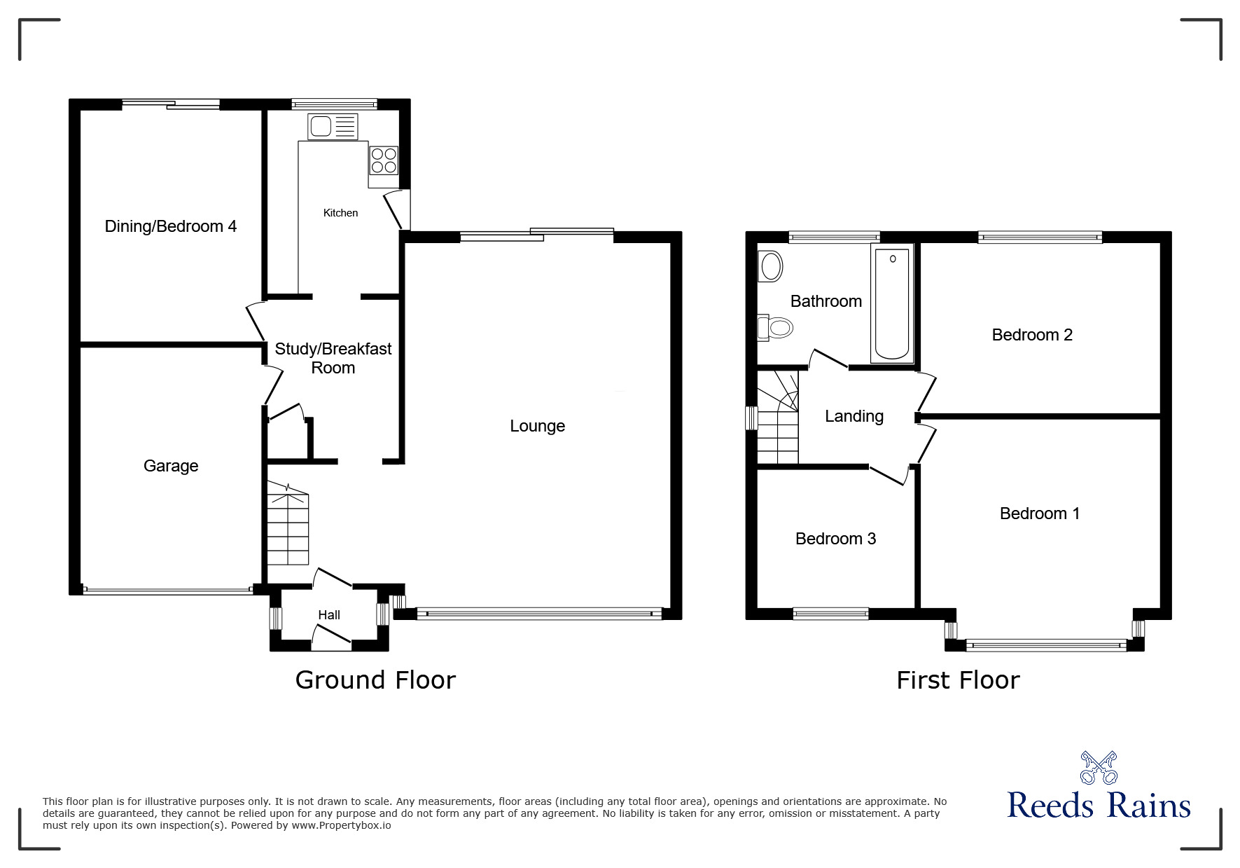 Floorplan of 3 bedroom Semi Detached House for sale, Grenville Avenue, Walton-le-Dale, Lancashire, PR5