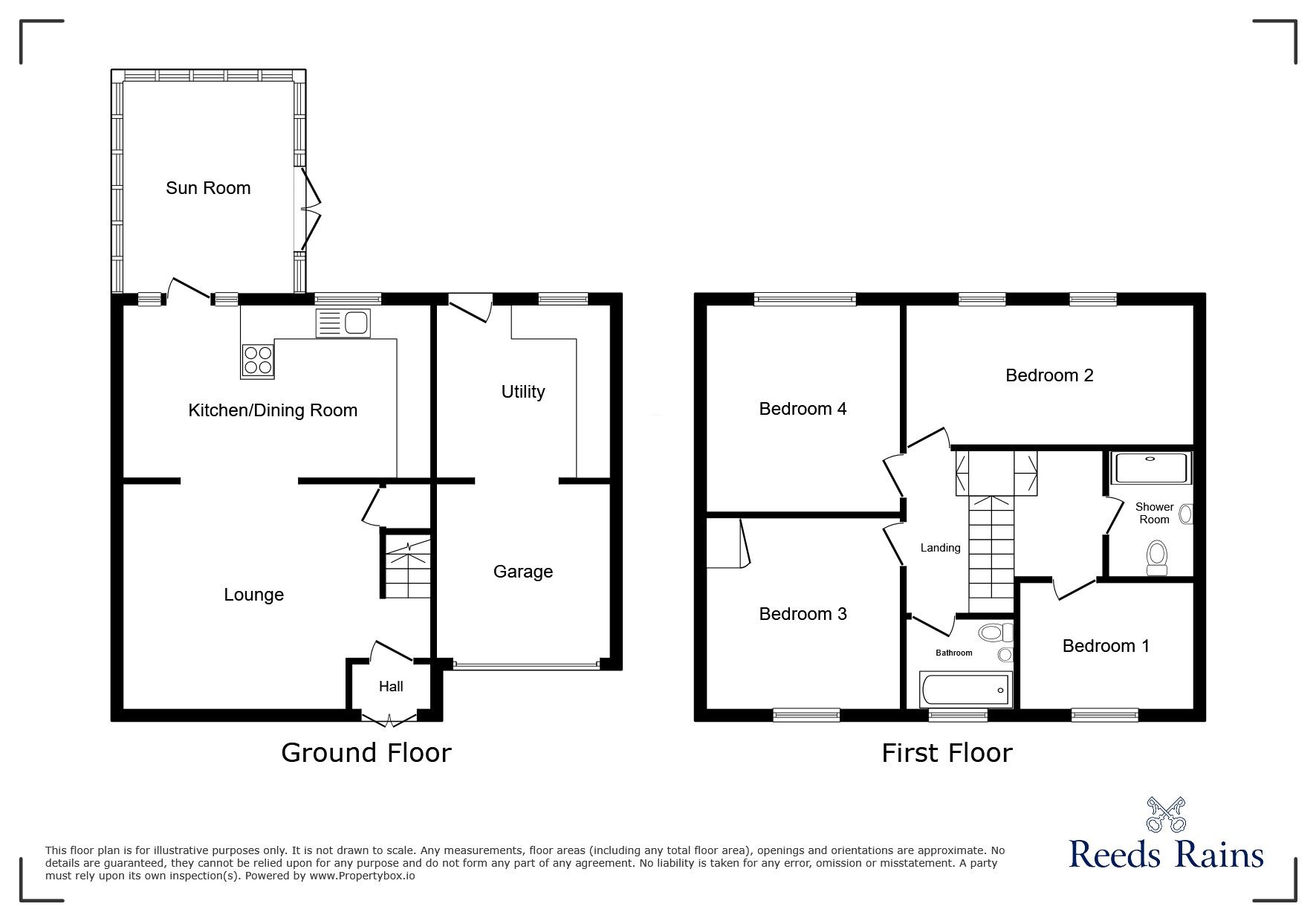 Floorplan of 4 bedroom Semi Detached House for sale, Appleby Close, Hoghton, Lancashire, PR5