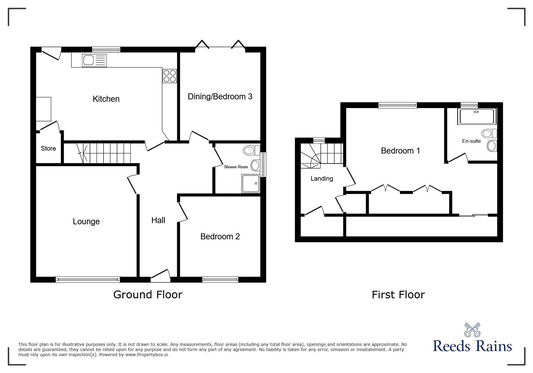 Floorplan of 3 bedroom Semi Detached Bungalow for sale, Greystock Close, Bamber Bridge, Lancashire, PR5