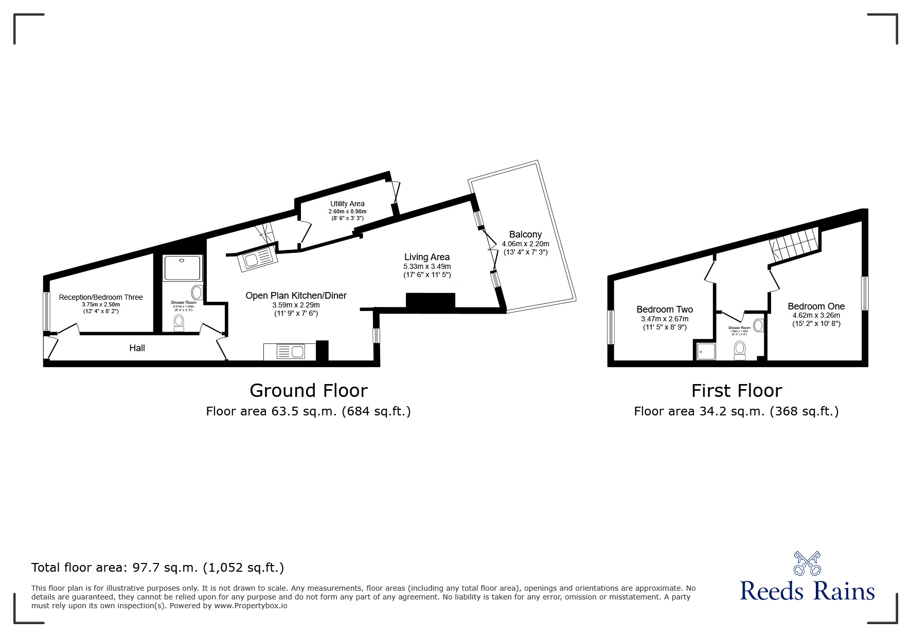 Floorplan of 3 bedroom Mid Terrace House for sale, Church Terrace, Higher Walton, Lancashire, PR5
