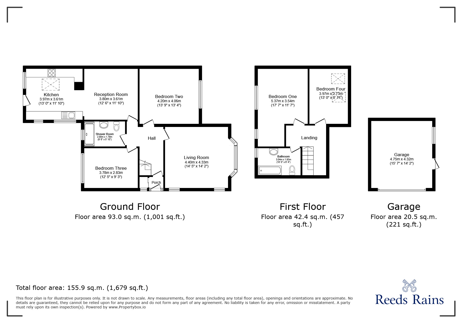 Floorplan of 3 bedroom Semi Detached House for sale, Church Lane, Mellor, Lancashire, BB2