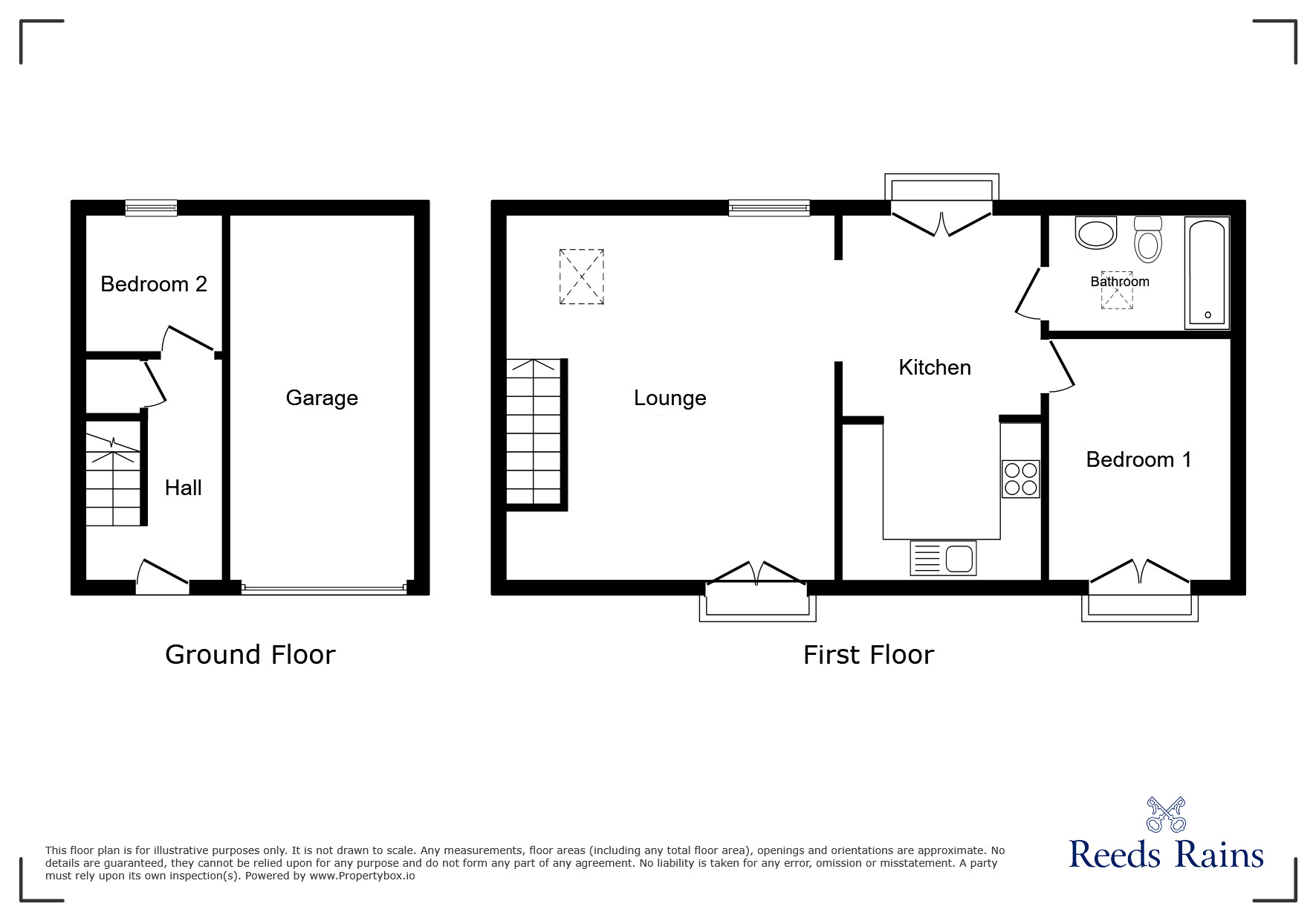 Floorplan of 2 bedroom  House for sale, Dorchester Avenue, Walton-Le-Dale, Preston, PR5