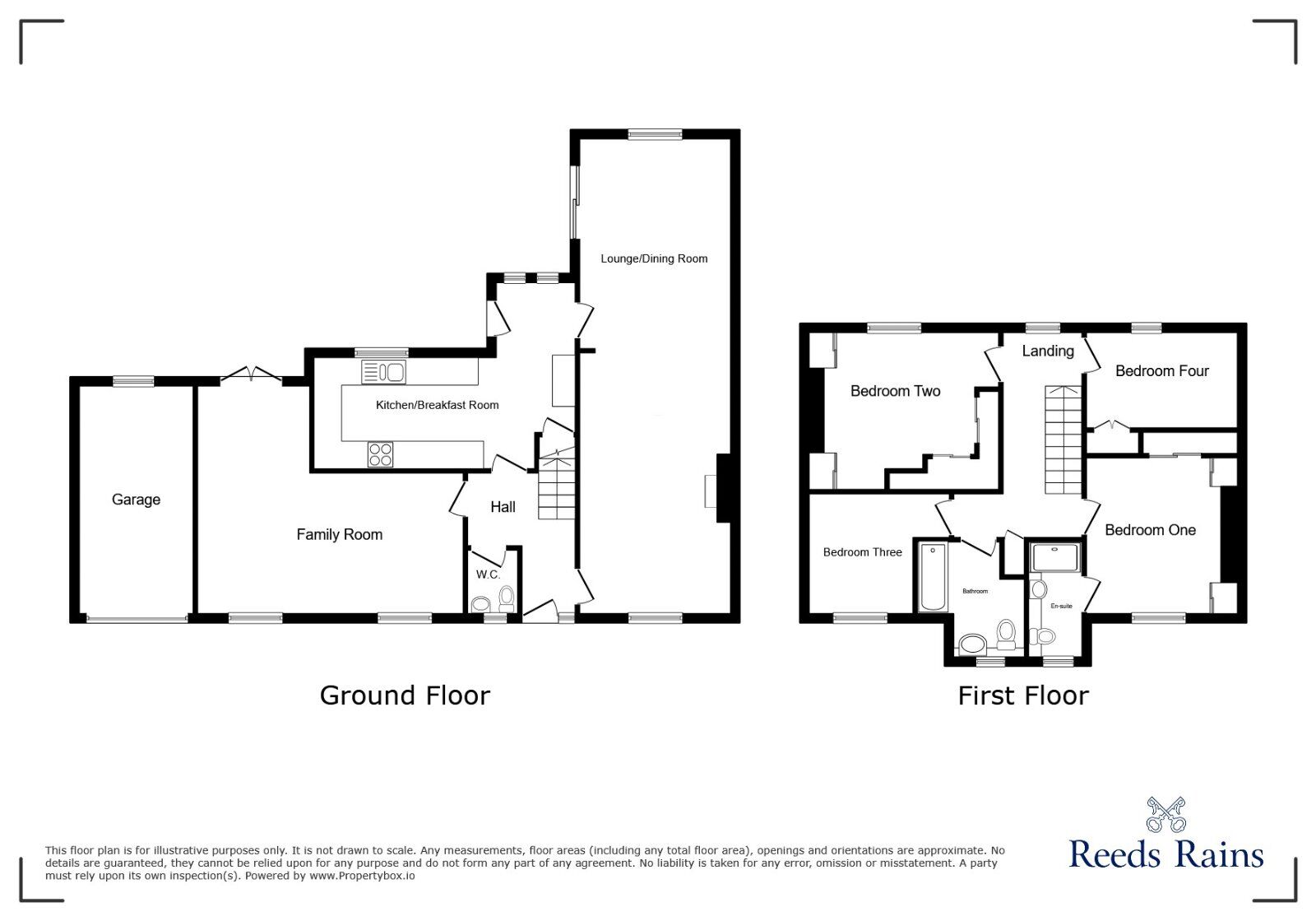 Floorplan of 4 bedroom Detached House to rent, Fellway Close, Lostock Hall, Lancashire, PR5