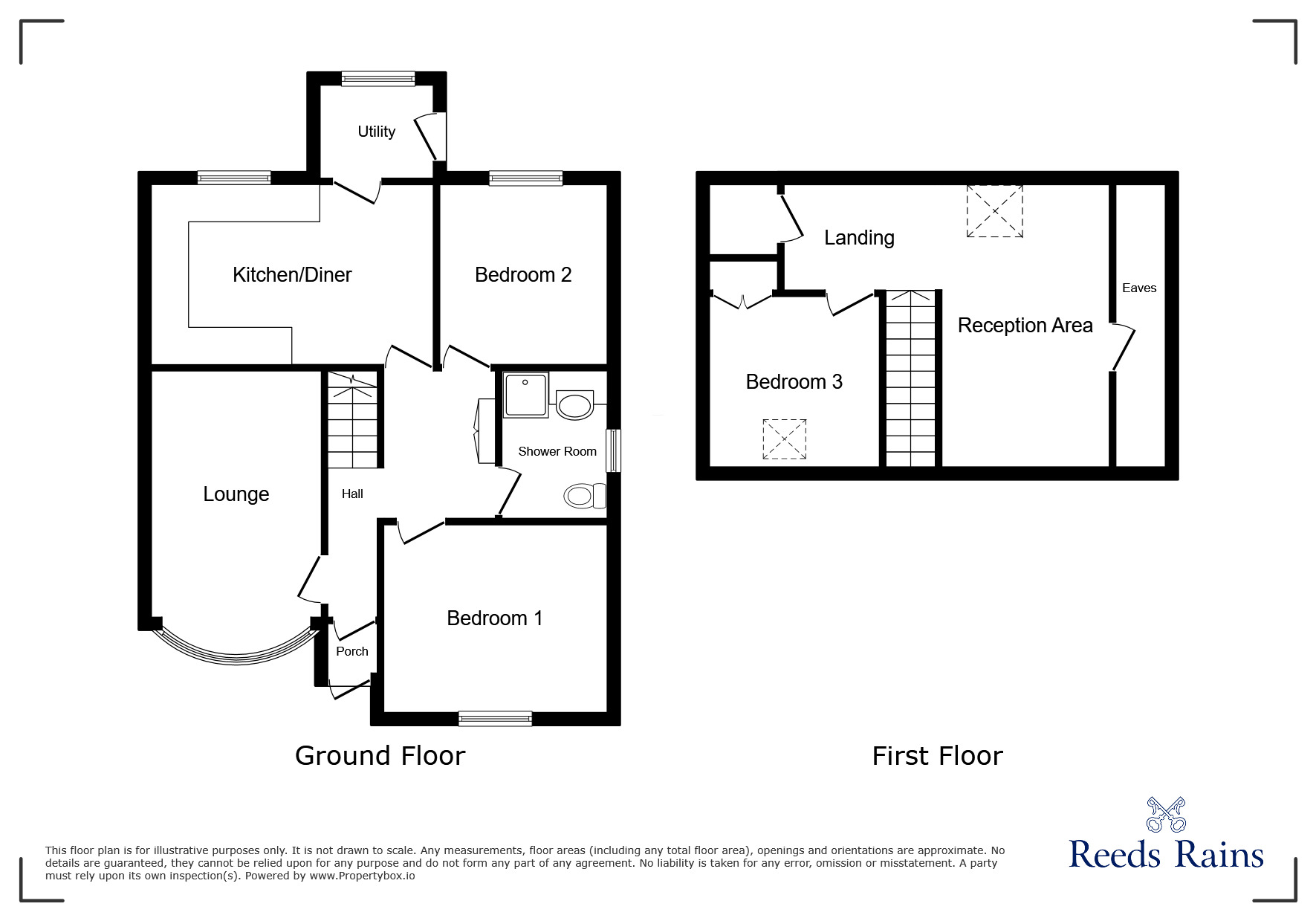 Floorplan of 2 bedroom Semi Detached House for sale, Stephendale Avenue, Bamber Bridge, Lancashire, PR5