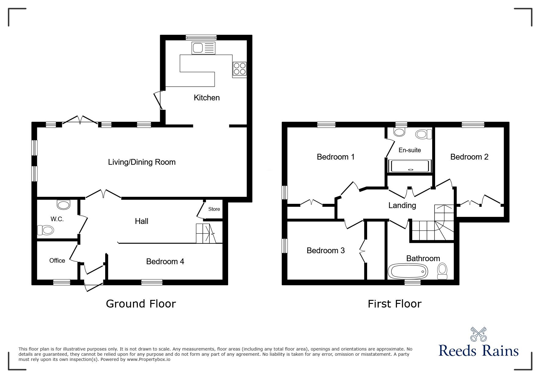Floorplan of 4 bedroom Semi Detached House for sale, Cuerdale Lane, Walton-le-Dale, Lancashire, PR5