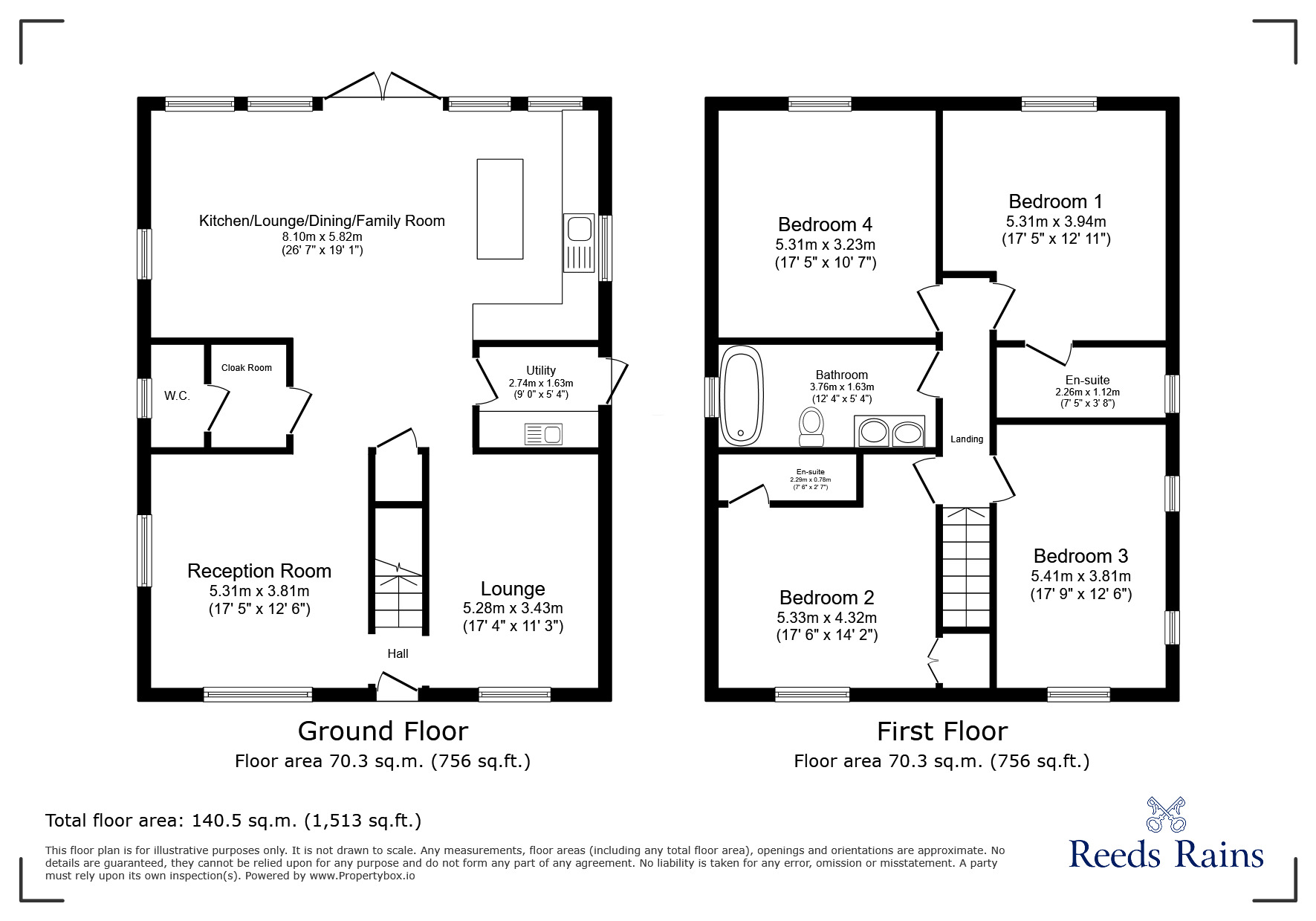 Floorplan of 4 bedroom Detached House for sale, Gregson Lane, Hoghton, Lancashire, PR5