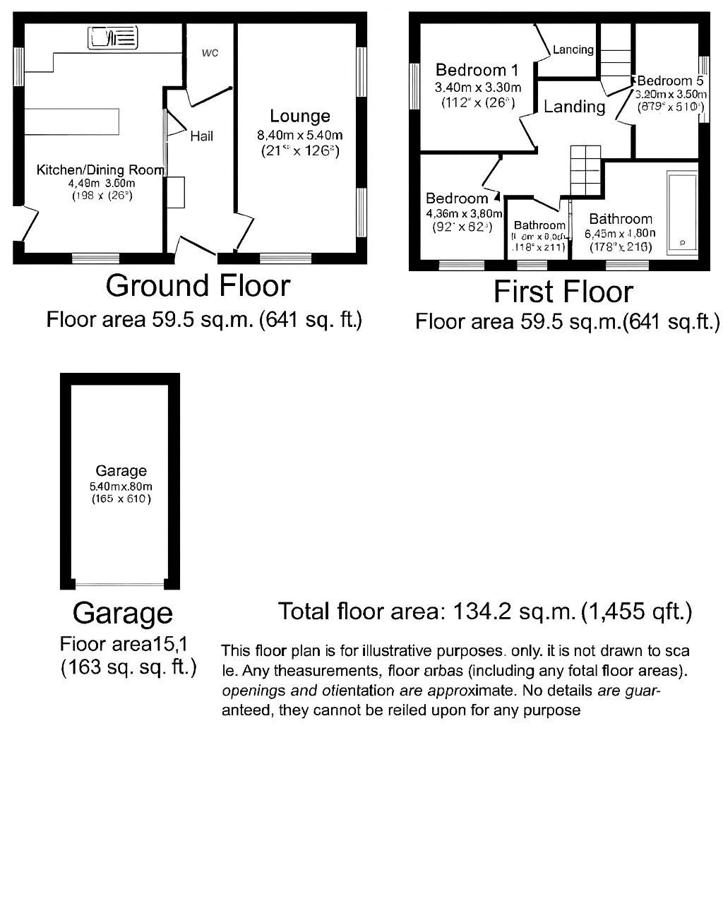 Floorplan of 4 bedroom Detached House for sale, Central Park Road, Lostock Hall, Lancashire, PR5