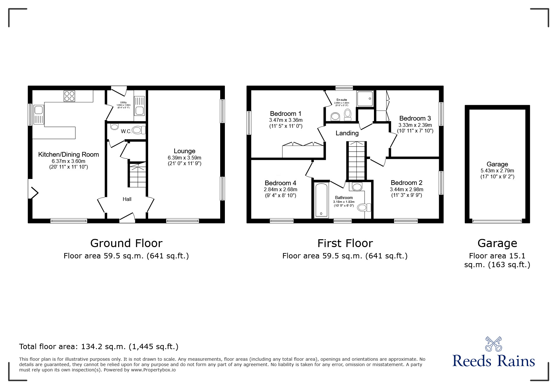 Floorplan of 4 bedroom Detached House for sale, Central Park Road, Lostock Hall, Lancashire, PR5
