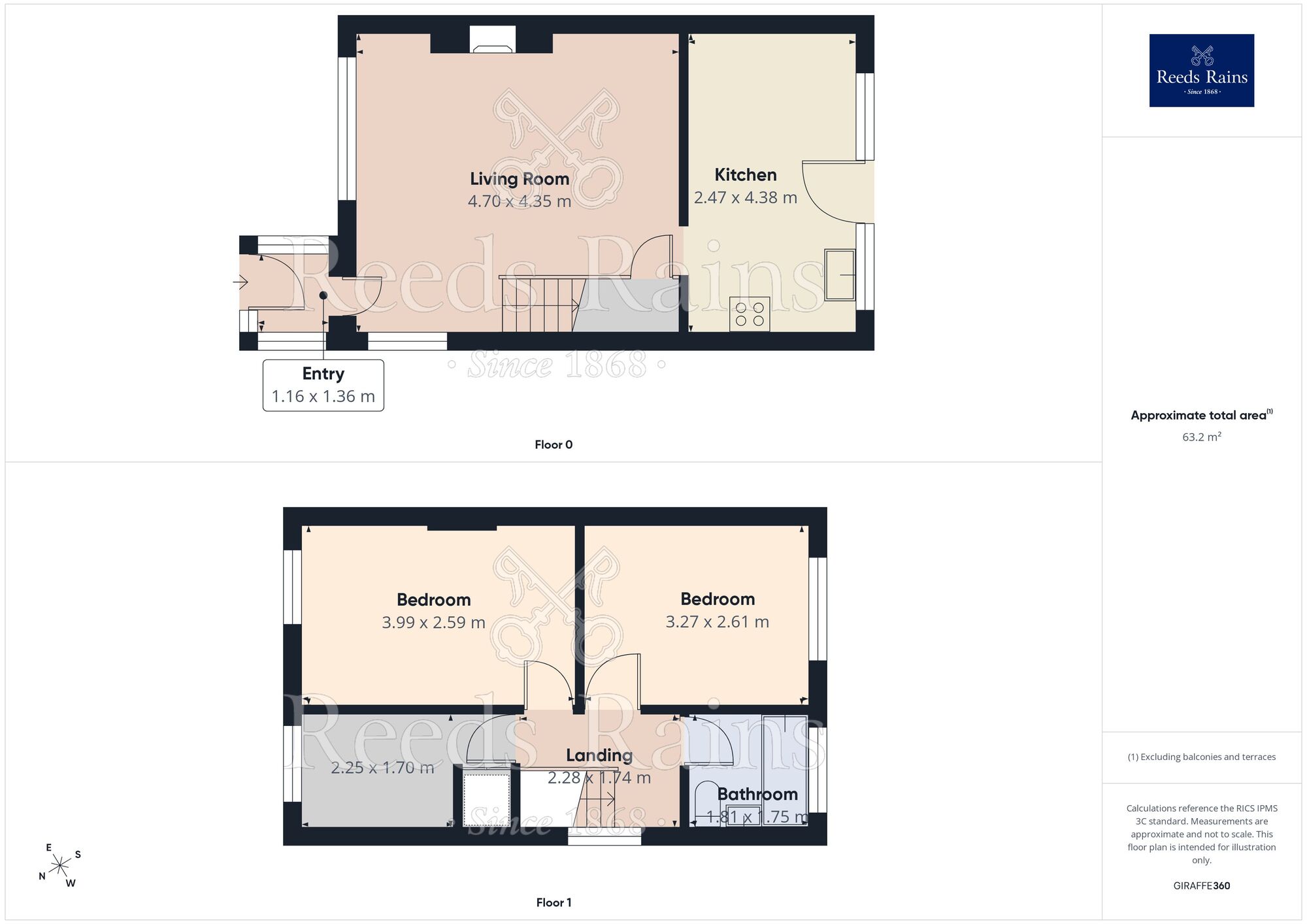 Floorplan of 3 bedroom Semi Detached House for sale, Knowsley Drive, Hoghton, Lancashire, PR5