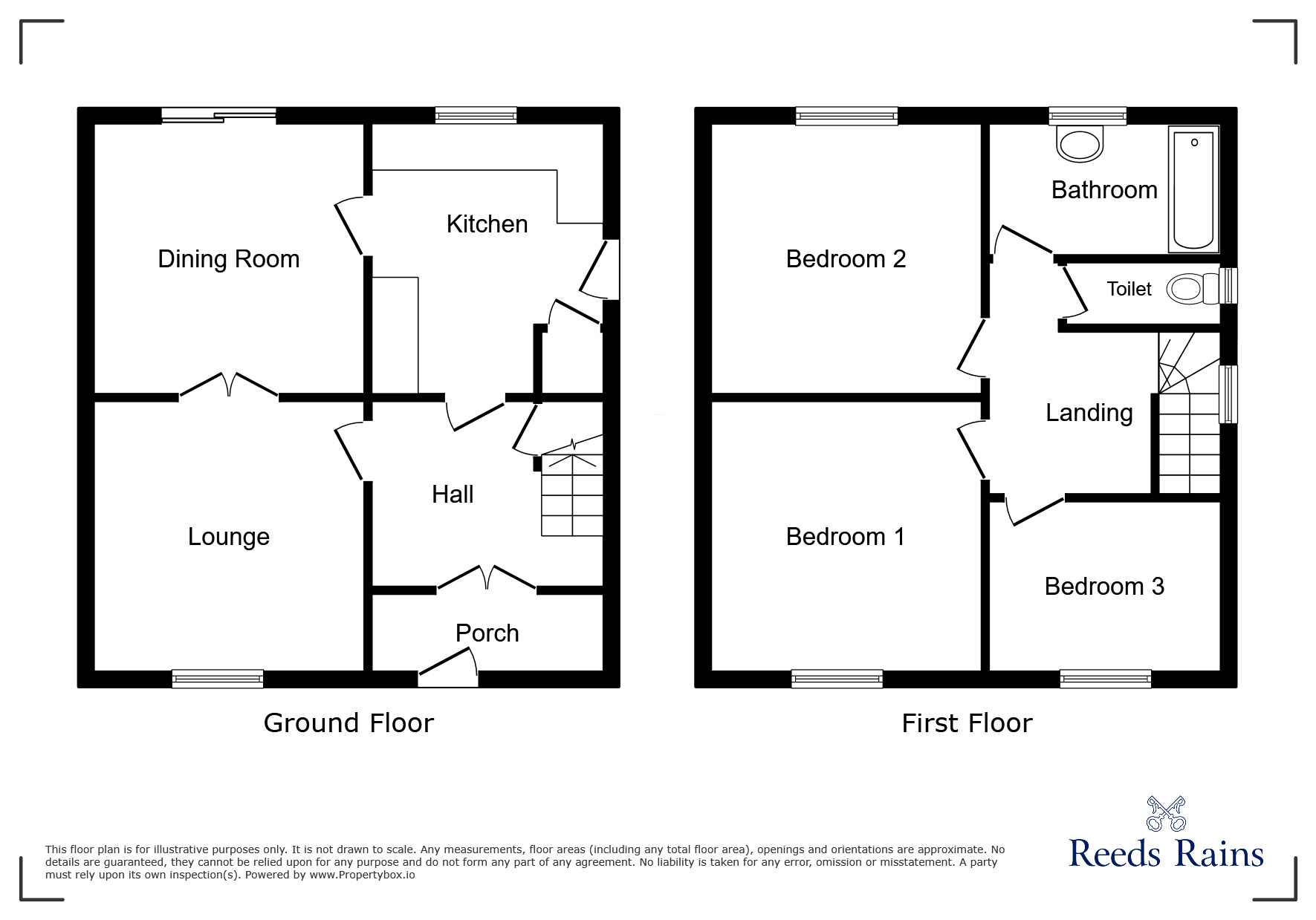 Floorplan of 3 bedroom Semi Detached House for sale, Renshaw Drive, Walton-le-Dale, Lancashire, PR5