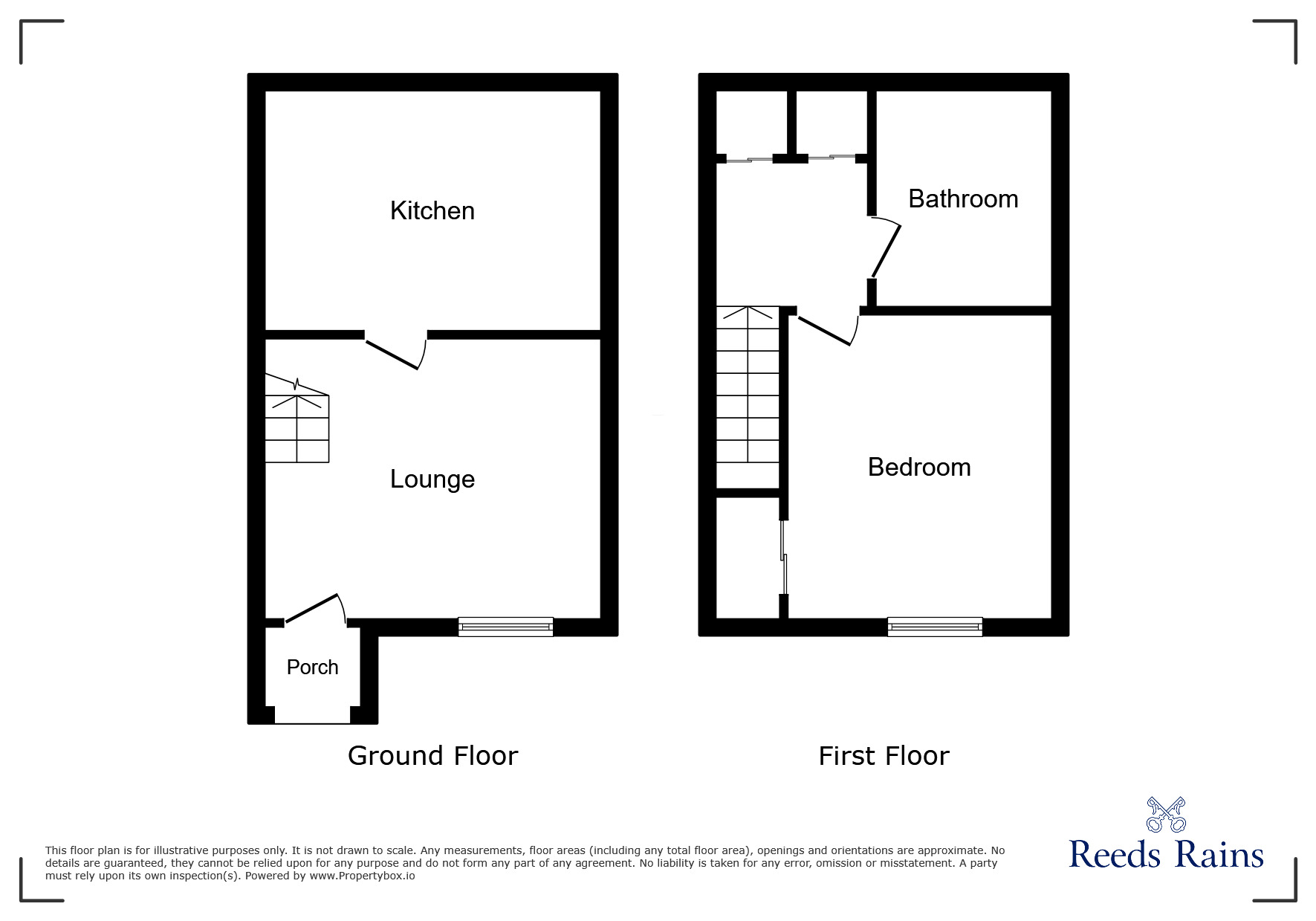 Floorplan of 1 bedroom Semi Detached House to rent, Malvern Close, Lostock Hall, Lancashire, PR5