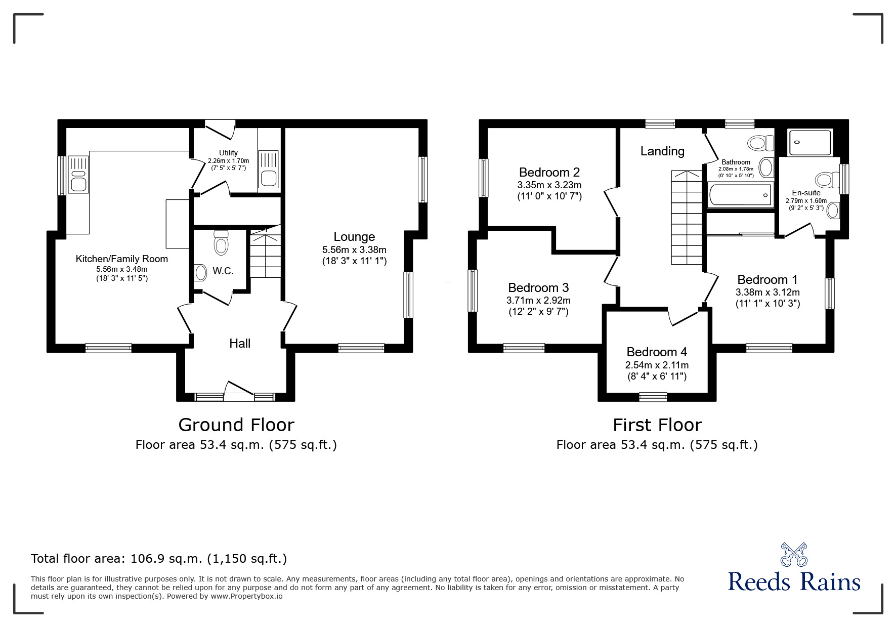 Floorplan of 4 bedroom Detached House for sale, Laurel Crescent, Penwortham, Lancashire, PR1