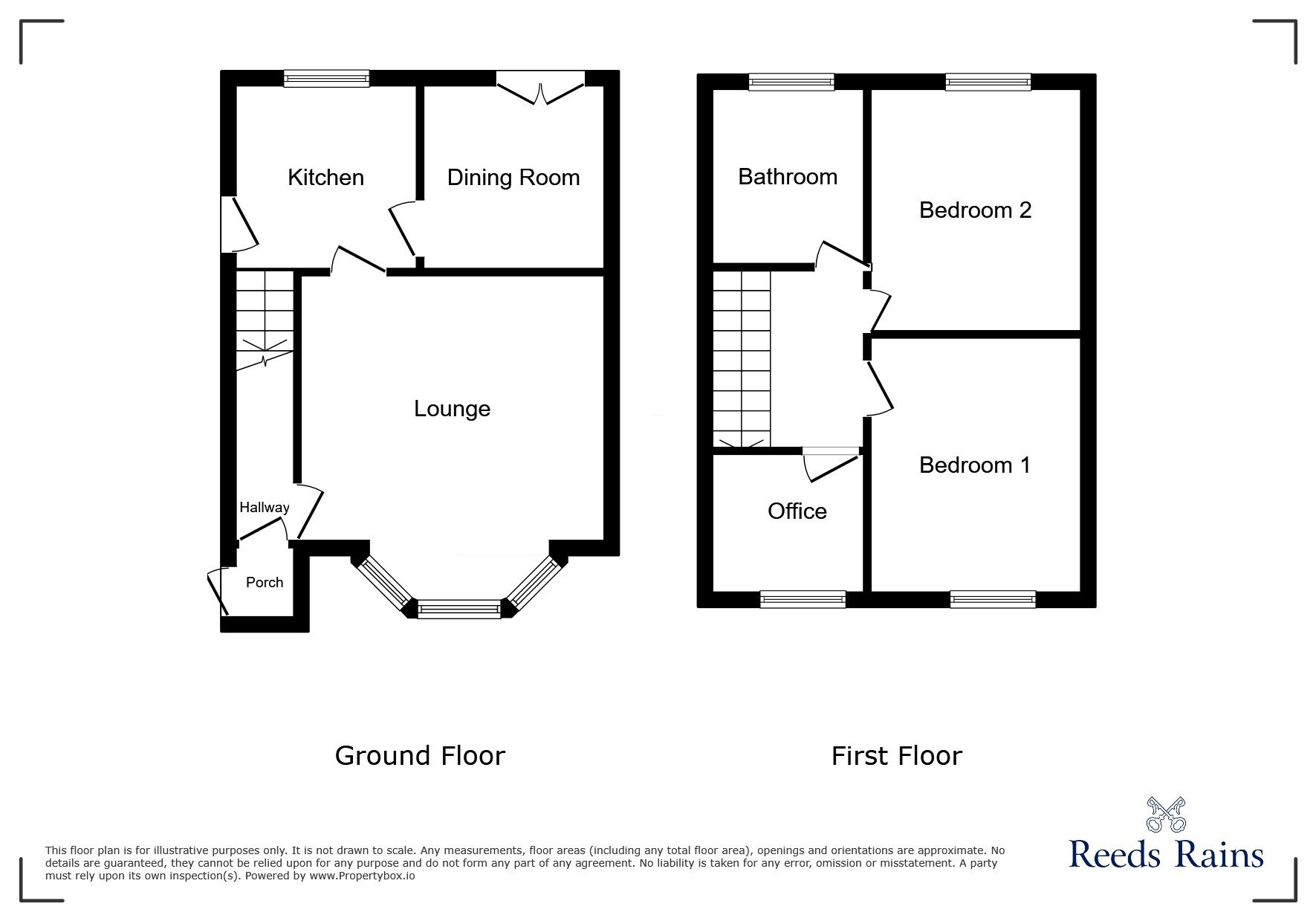 Floorplan of 2 bedroom Semi Detached House to rent, Brown Lane, Bamber Bridge, Lancashire, PR5