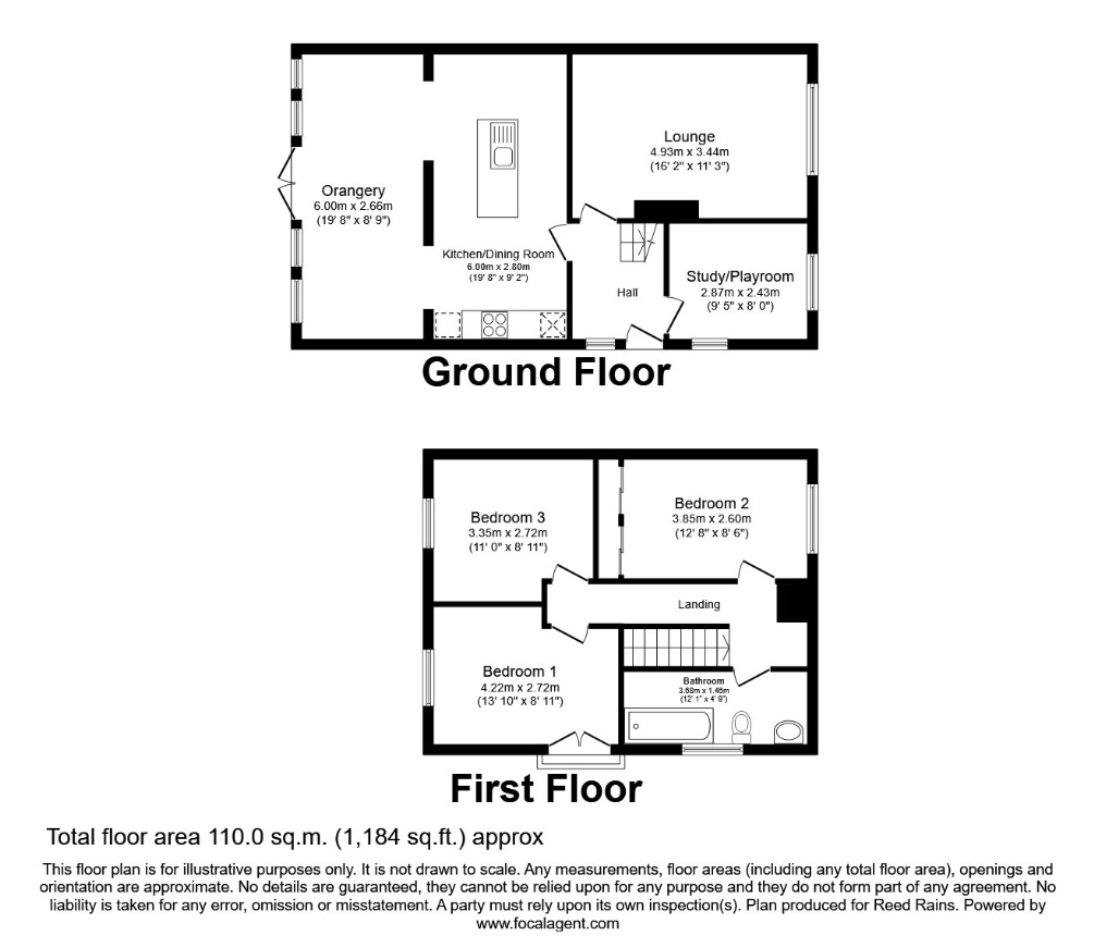 Floorplan of 3 bedroom Semi Detached House for sale, Alder Drive, Hoghton, Lancashire, PR5