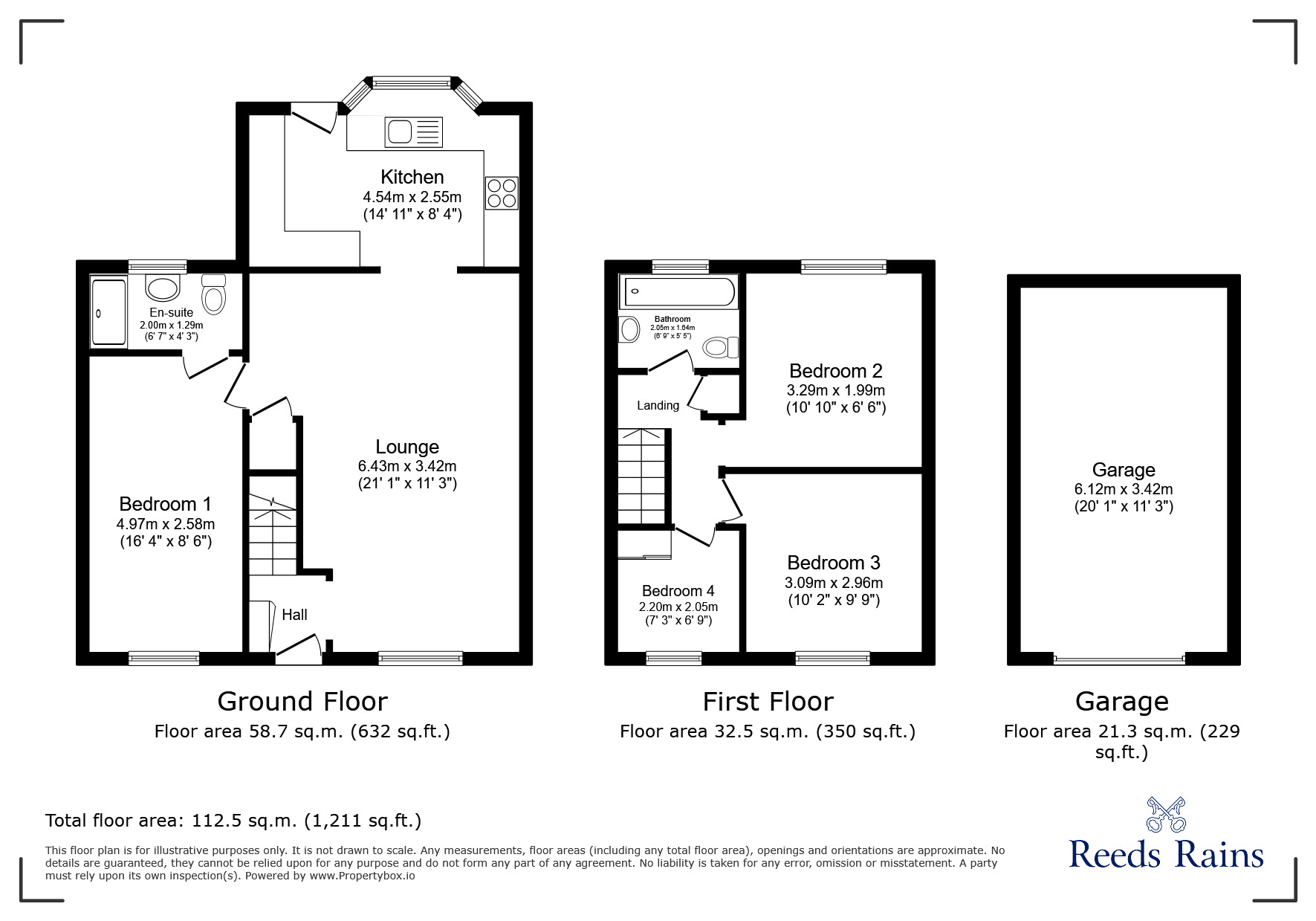 Floorplan of 4 bedroom Semi Detached House to rent, Irongate, Bamber Bridge, Lancashire, PR5