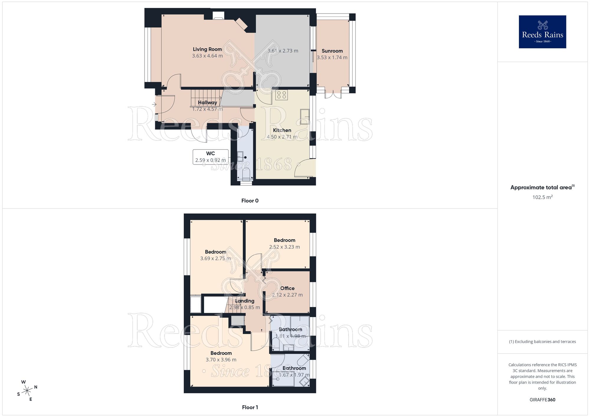 Floorplan of 4 bedroom Detached House for sale, Croft Meadow, Bamber Bridge, Lancashire, PR5