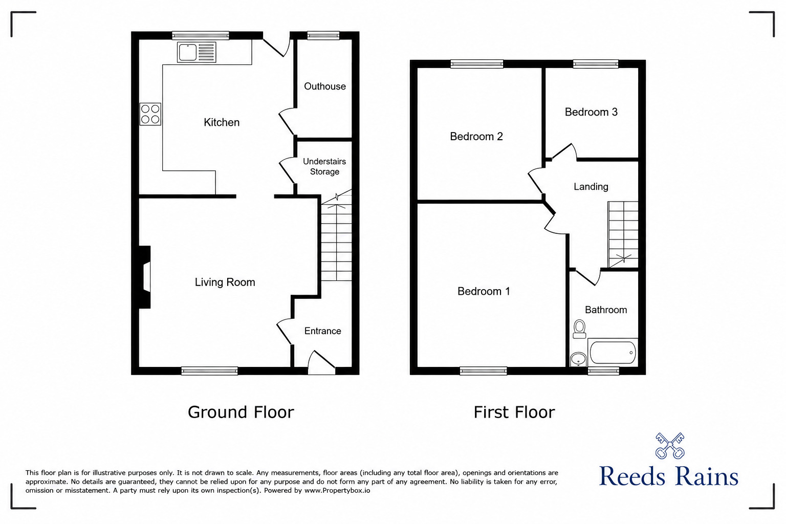 Floorplan of 3 bedroom Semi Detached House to rent, Leyland Road, Penwortham, Lancashire, PR1