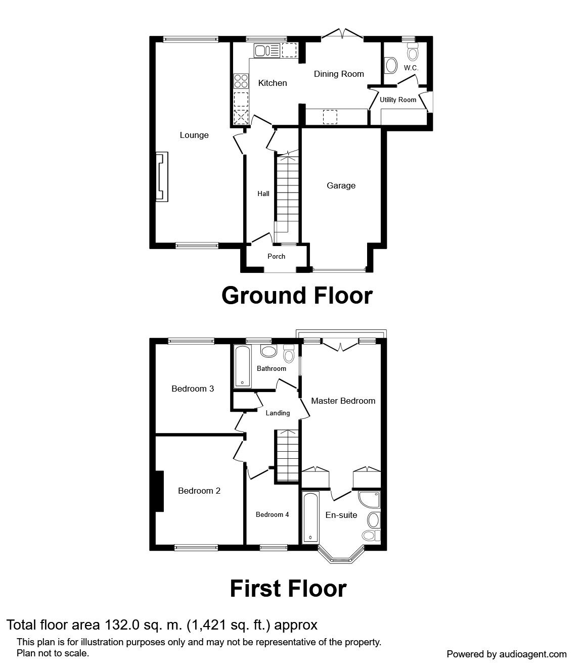 Floorplan of 4 bedroom Semi Detached House for sale, Alma Row, Hoghton, Lancashire, PR5