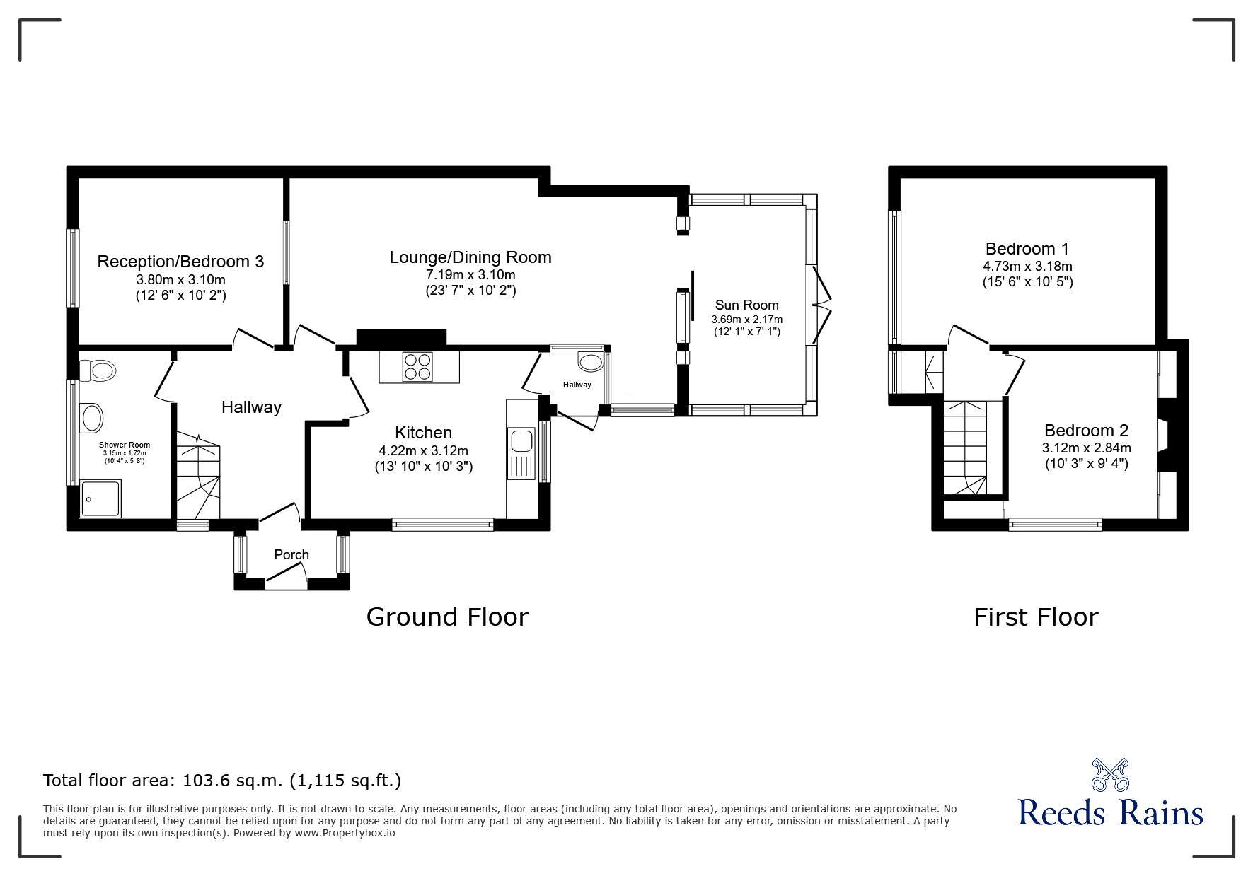 Floorplan of 3 bedroom Semi Detached House for sale, Bannister Close, Higher Walton, Lancashire, PR5