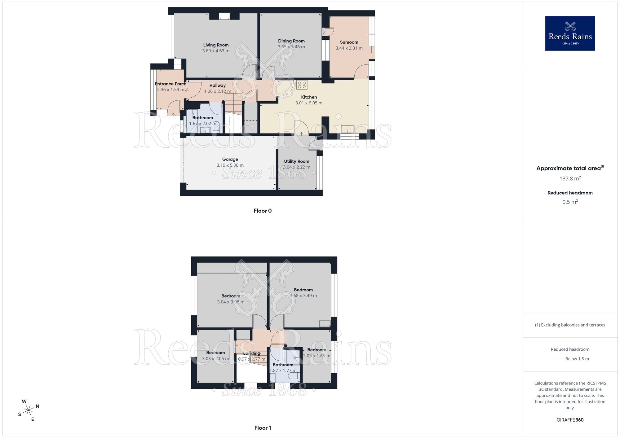 Floorplan of 4 bedroom Semi Detached House for sale, Hoghton Lane, Hoghton, Lancashire, PR5