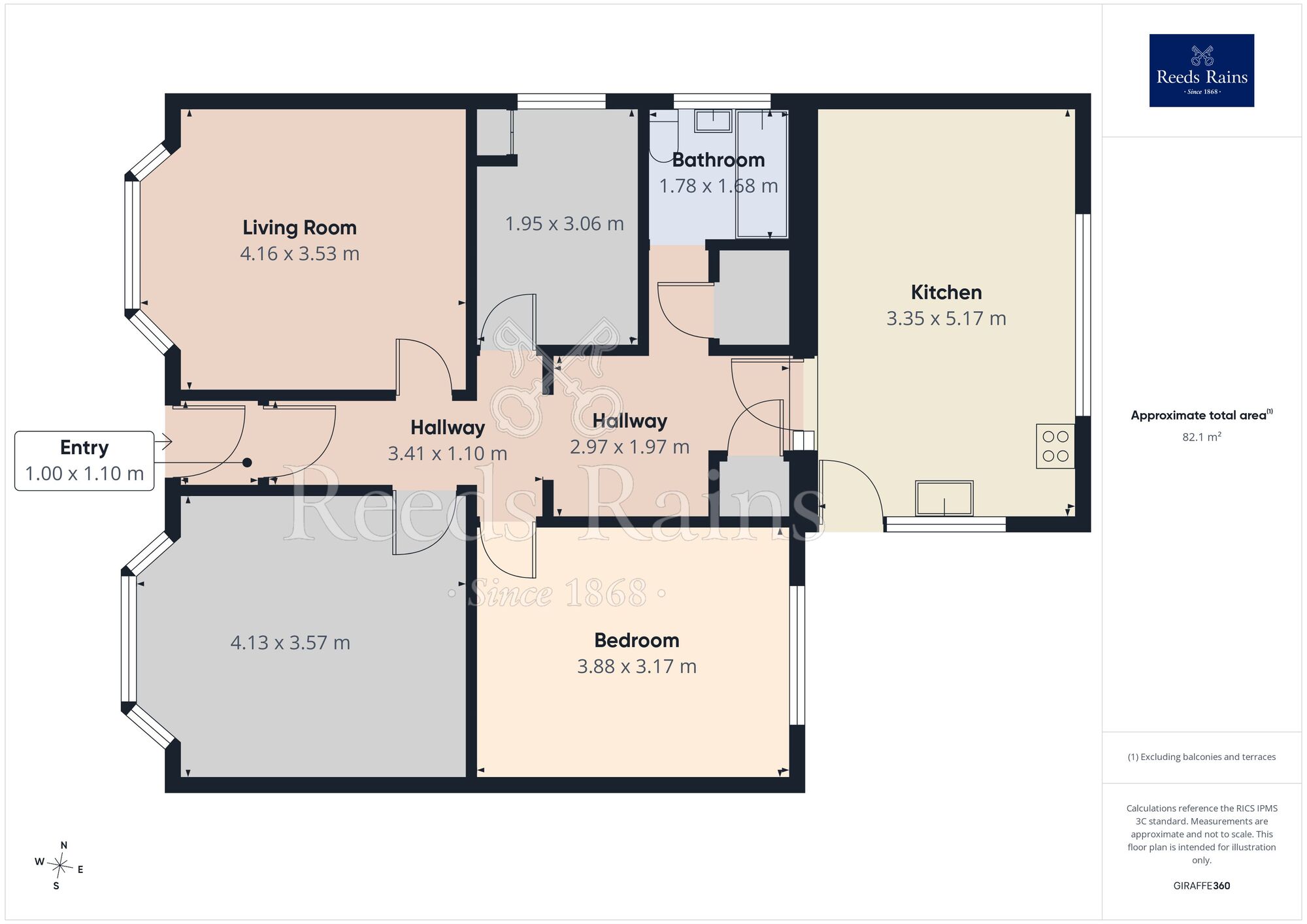 Floorplan of 3 bedroom Detached Bungalow for sale, Todd Lane North, Lostock Hall, Lancashire, PR5